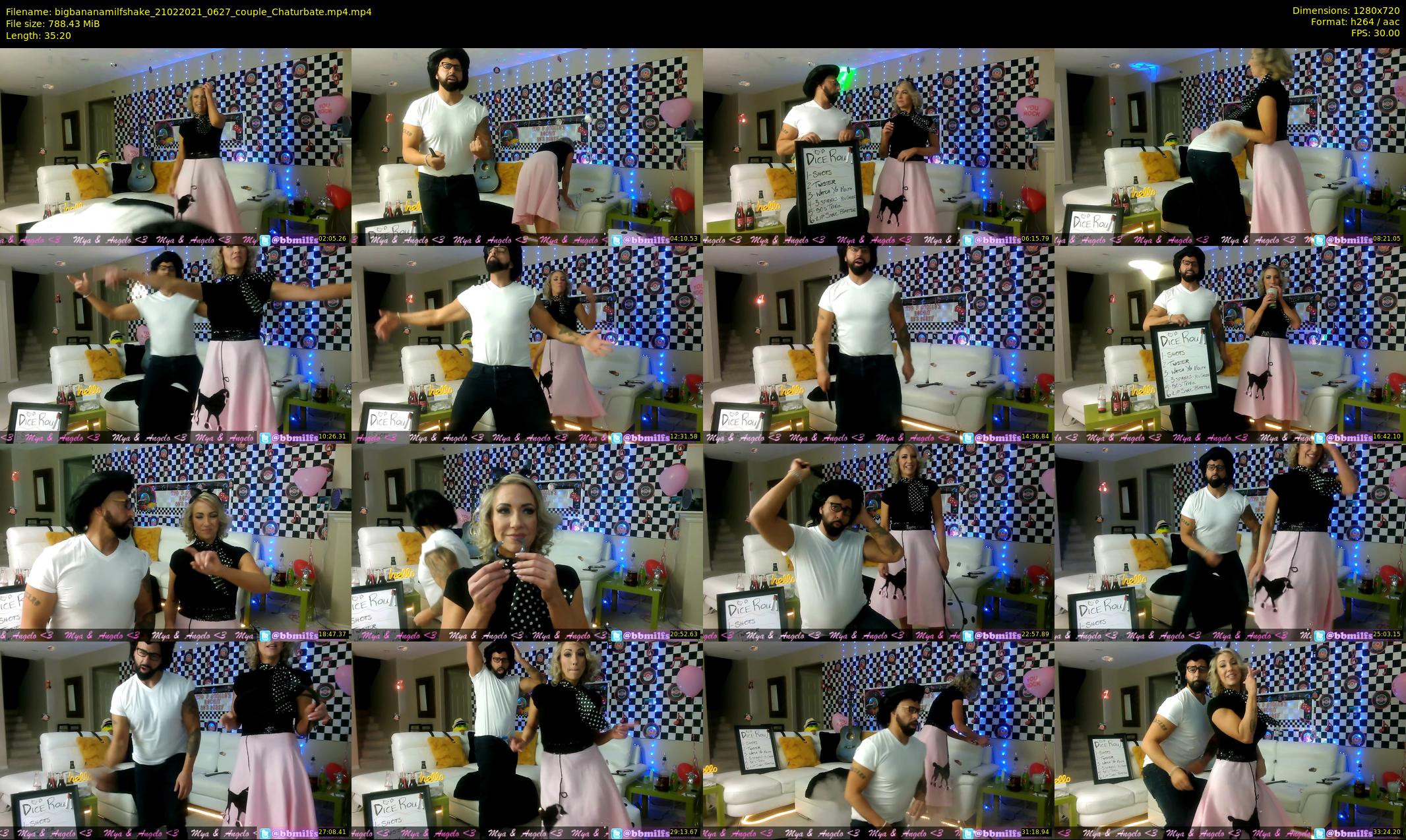 bigbananamilfshake — 36 minute Chaturbate couple cam show recording, 720p, Feb 21, 2021