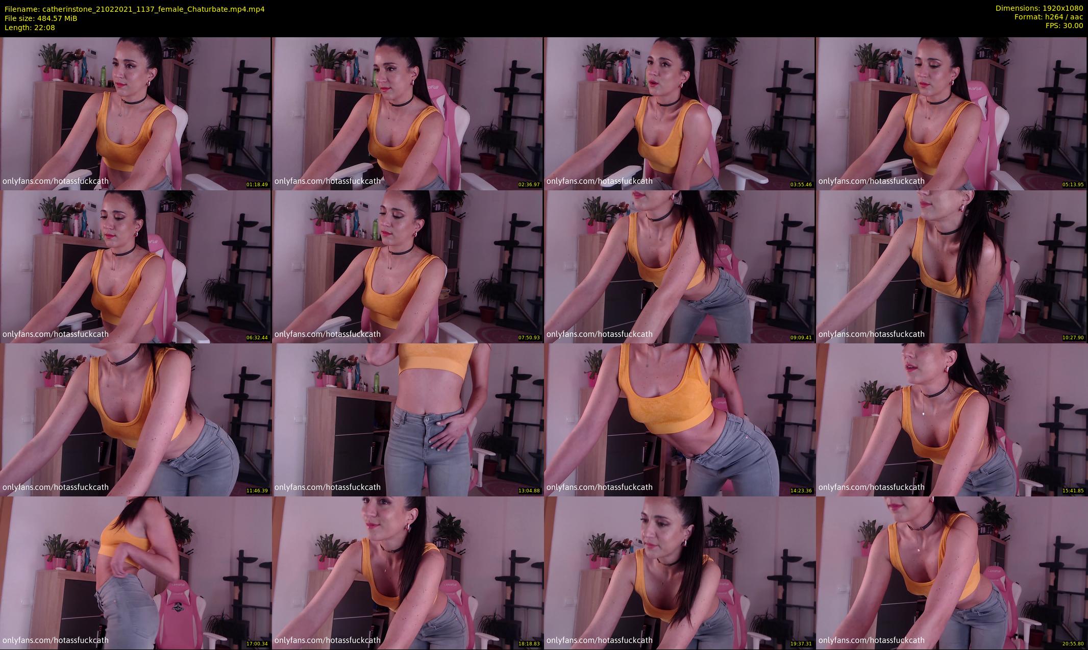catherinstone — 23 minute Chaturbate female cam show recording, 1080p, Feb 21, 2021