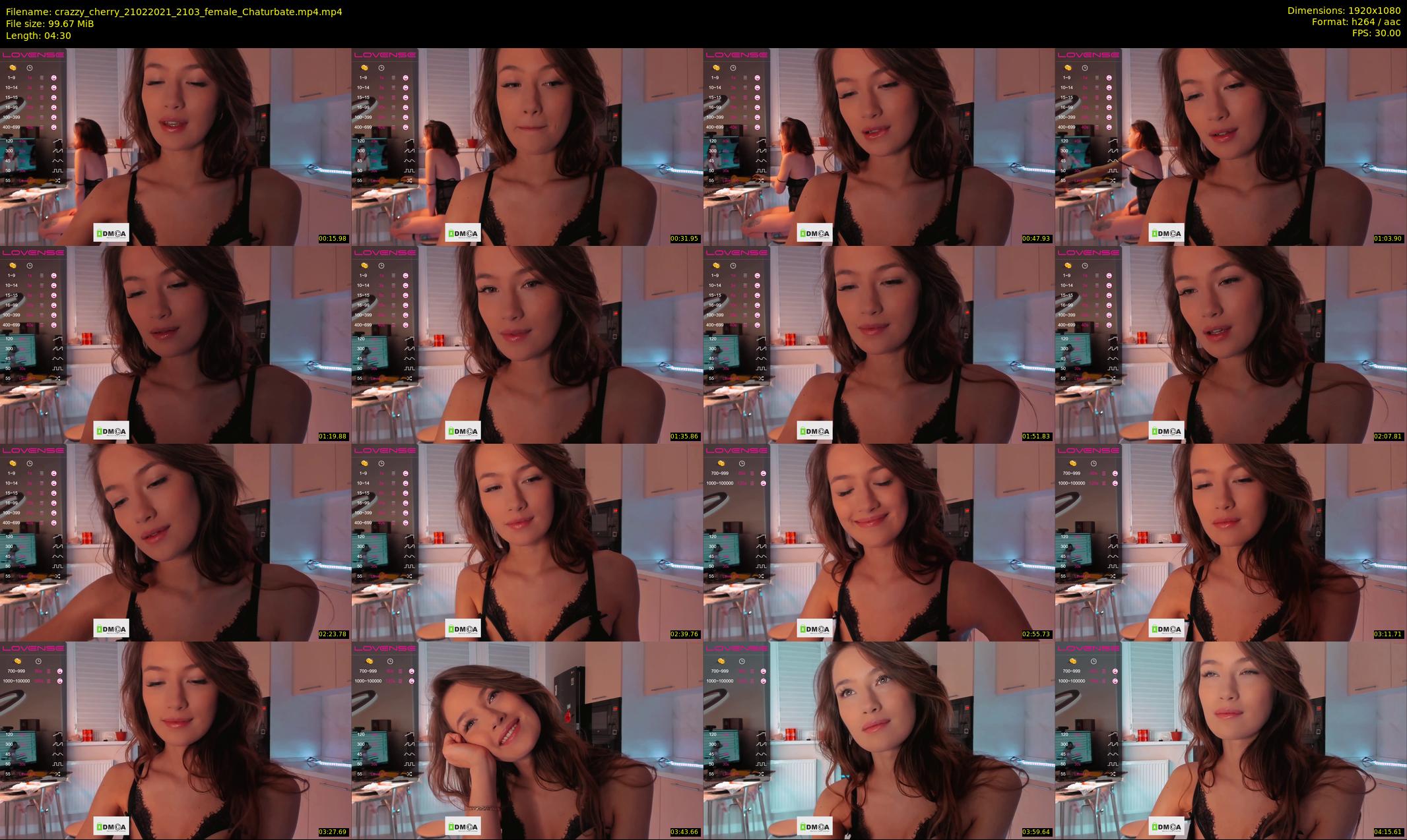 crazzy_cherry — 5 minute Chaturbate female cam show recording, 1080p, Feb 21, 2021