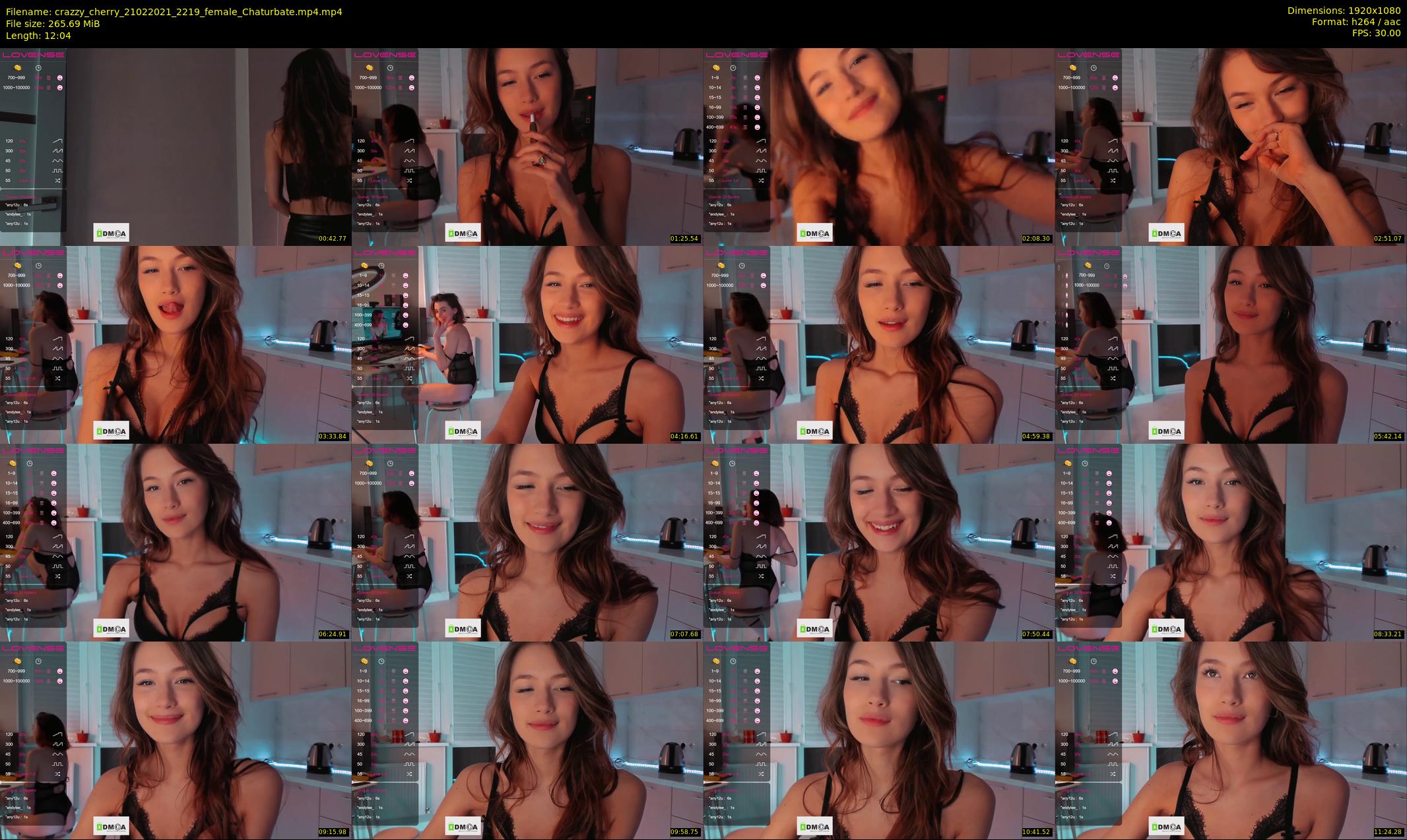 crazzy_cherry — 13 minute Chaturbate female cam show recording, 1080p, Feb 21, 2021