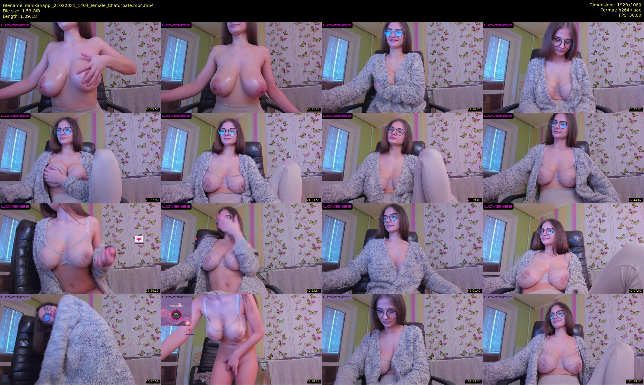danikanappi — 70 minute Chaturbate female cam show recording, 1080p, Feb 21, 2021