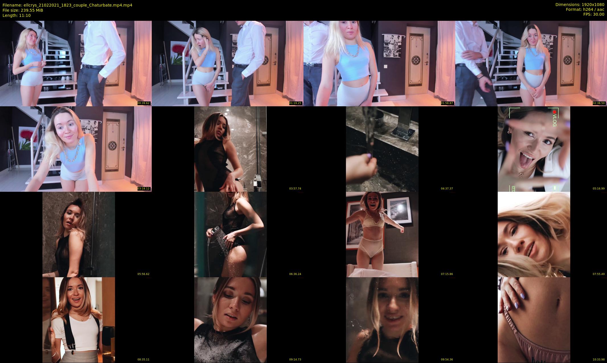 ellcrys — 12 minute Chaturbate couple cam show recording, 1080p, Feb 21, 2021