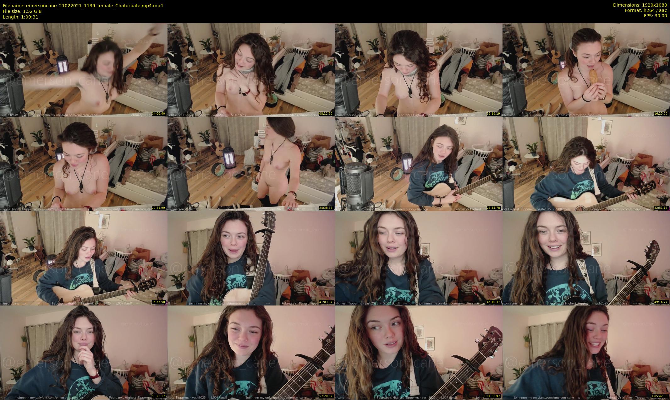 emersoncane — 70 minute Chaturbate female cam show recording, 1080p, Feb 21, 2021