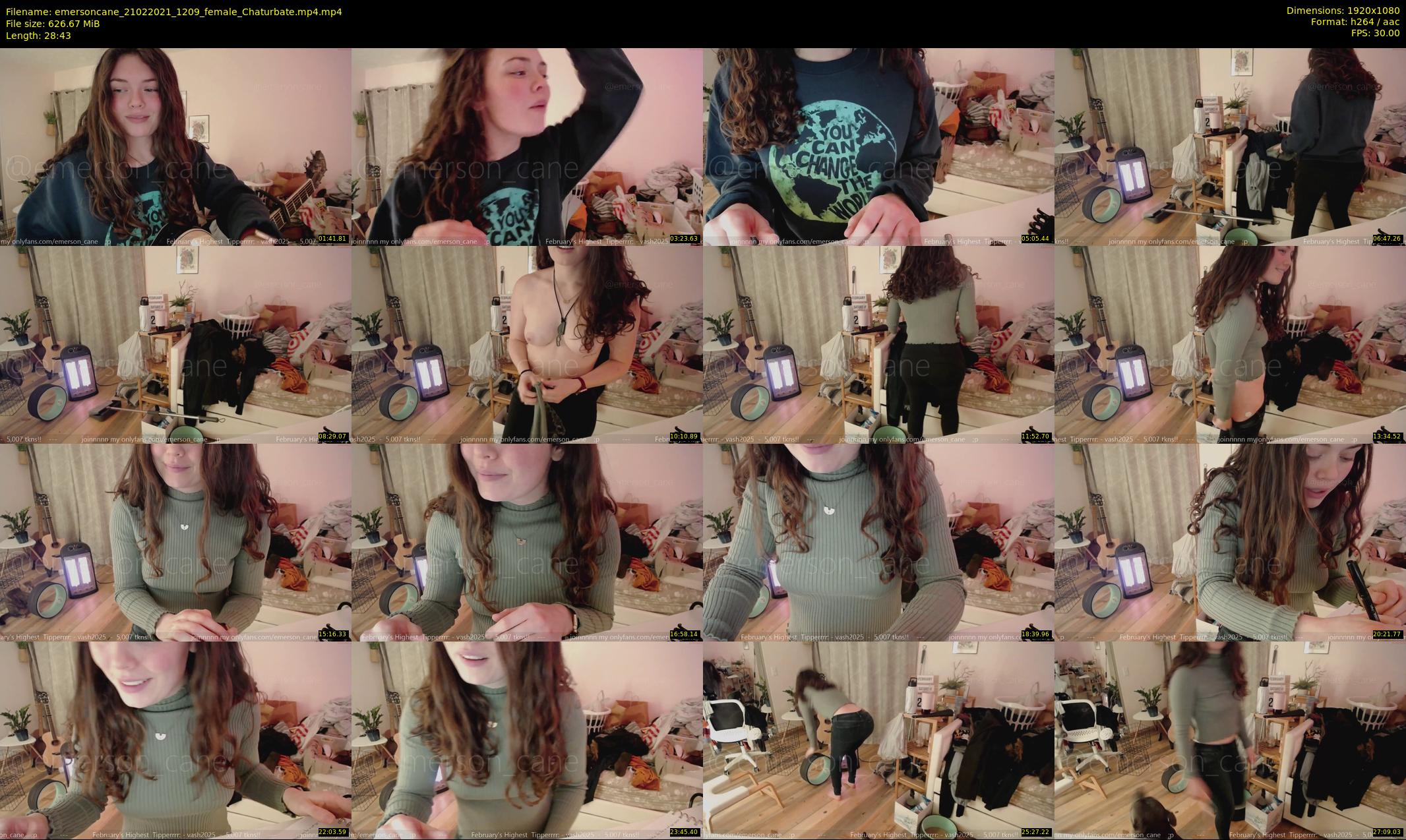emersoncane — 29 minute Chaturbate female cam show recording, 1080p, Feb 21, 2021