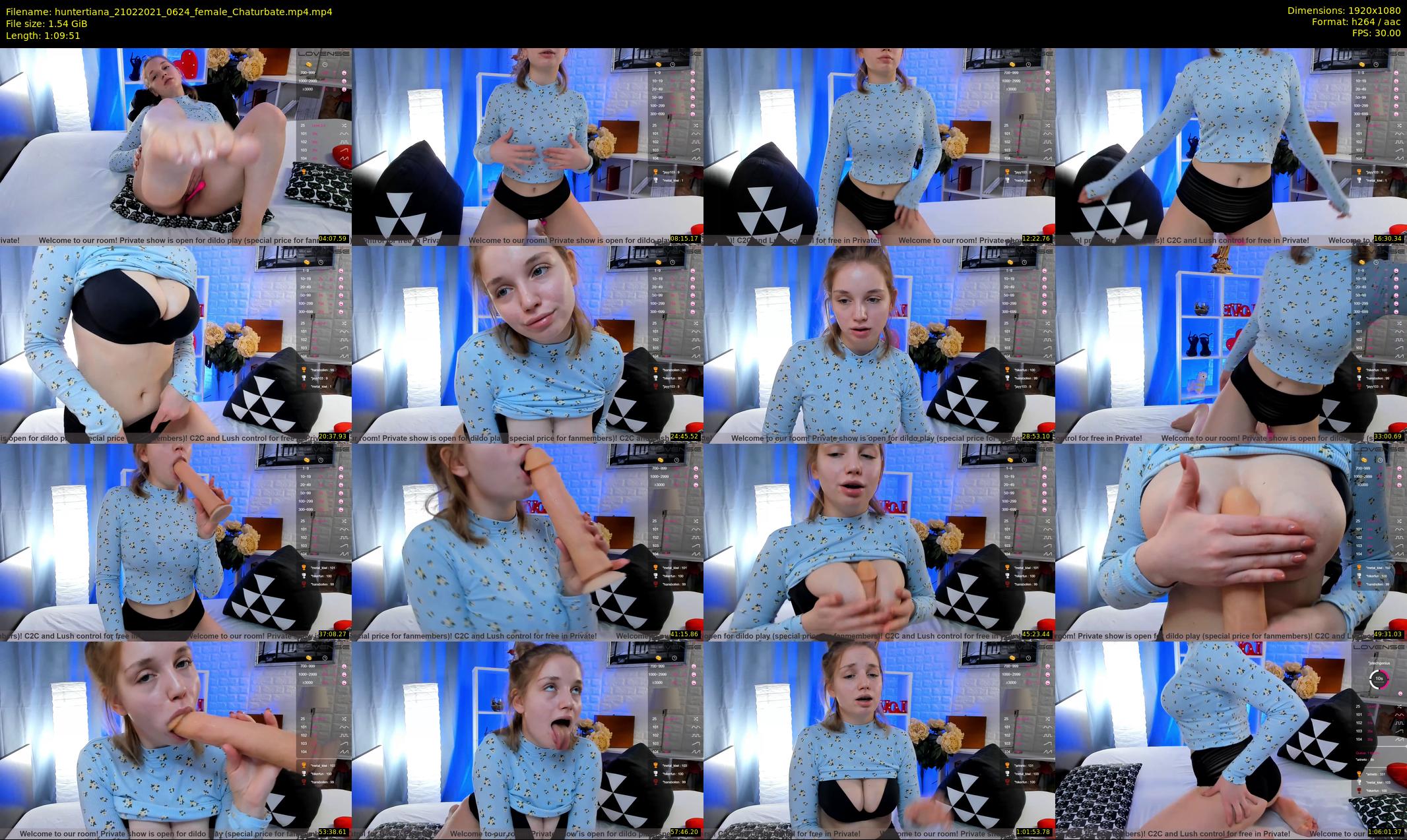 huntertiana — 70 minute Chaturbate female cam show recording, 1080p, Feb 21, 2021