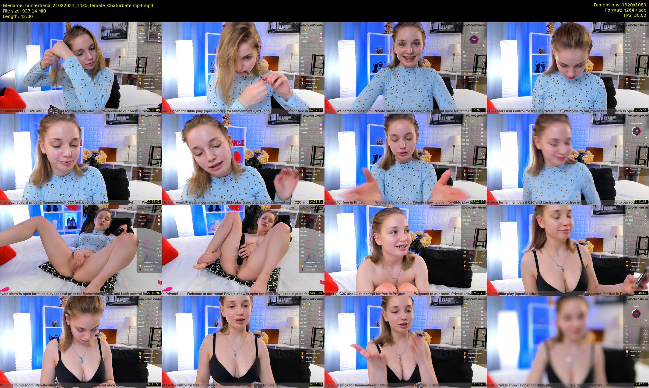 huntertiana — 42 minute Chaturbate female cam show recording, 1080p, Feb 21, 2021