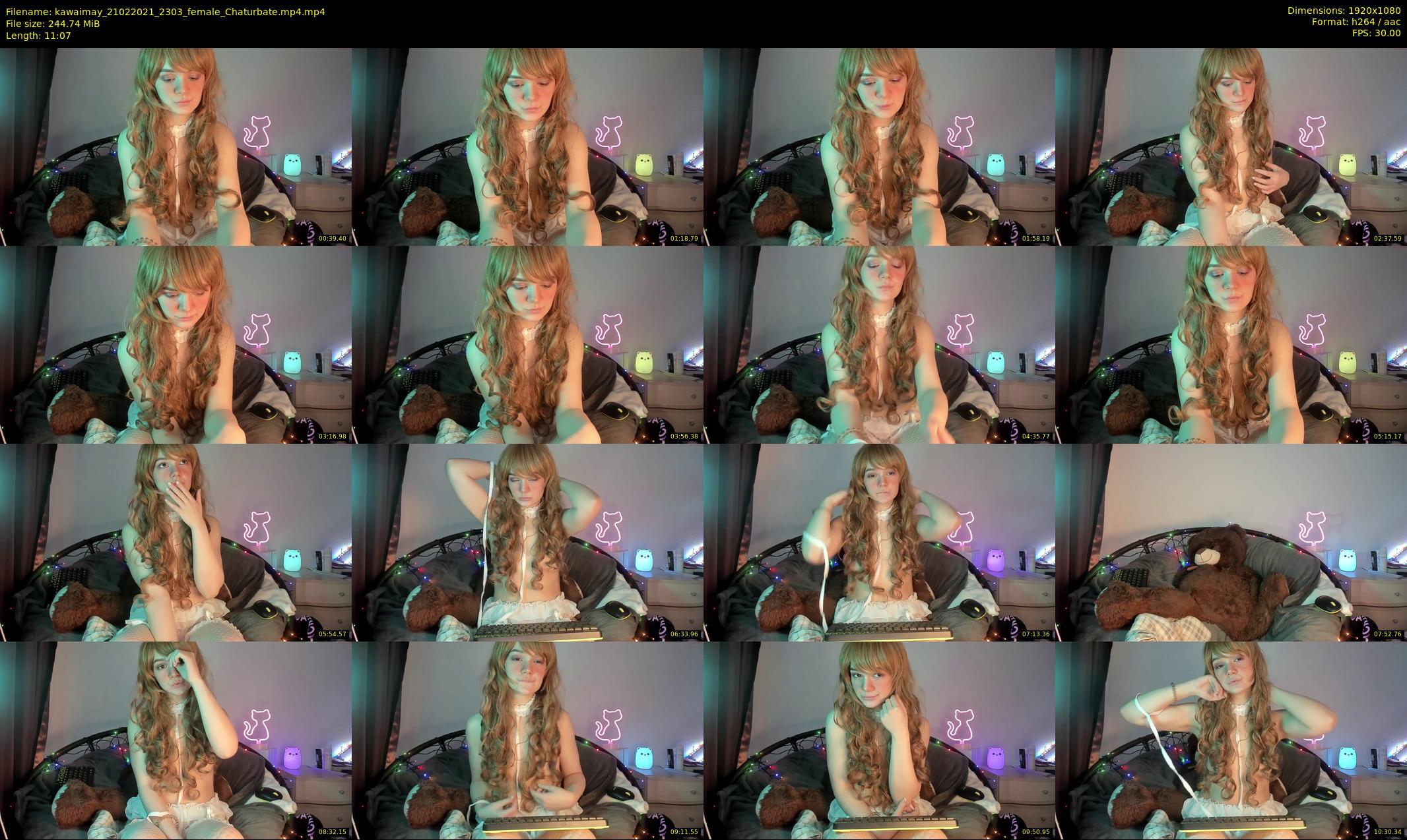 kawaimay — 12 minute Chaturbate female cam show recording, 1080p, Feb 21, 2021