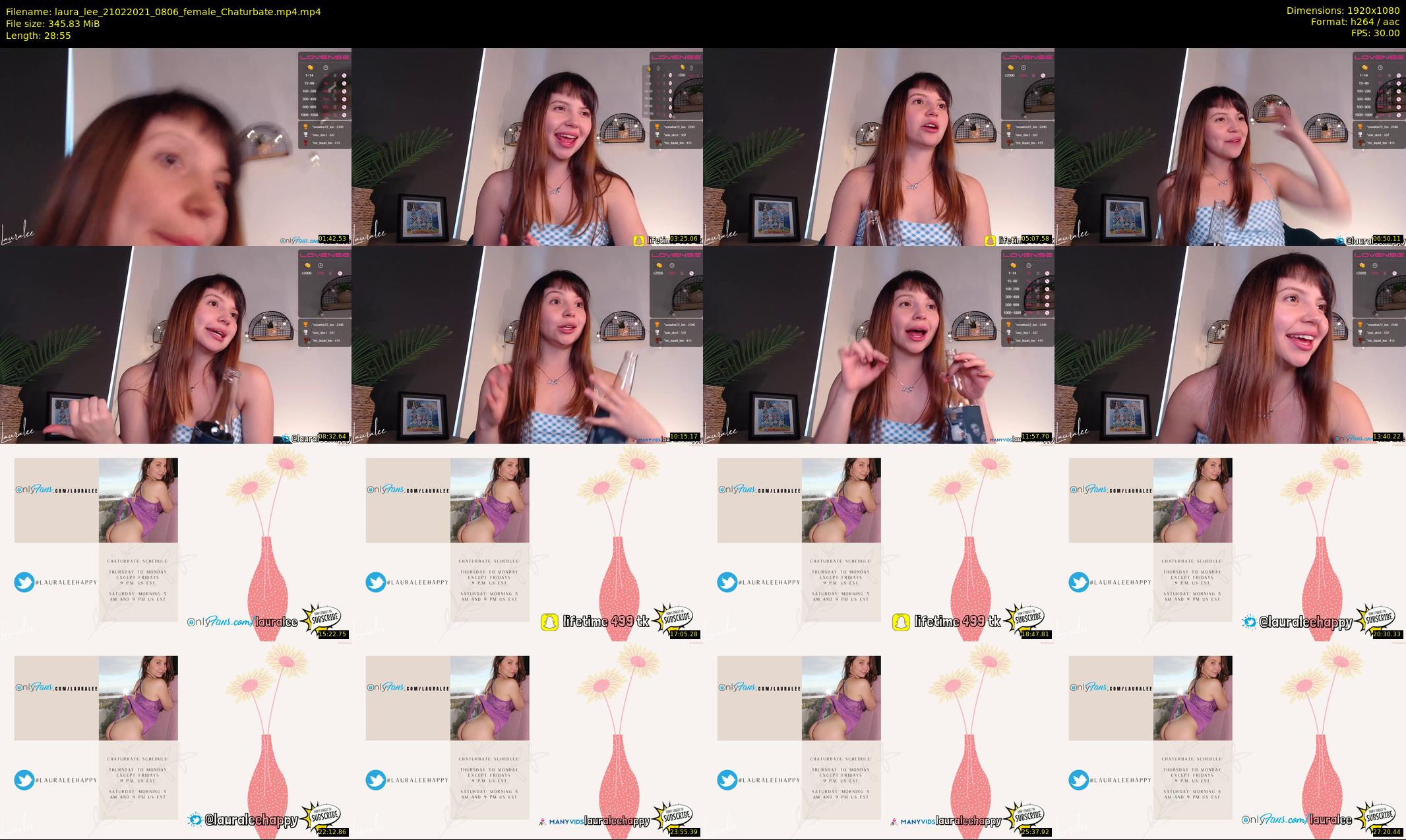 laura_lee — 29 minute Chaturbate female cam show recording, 1080p, Feb 21, 2021