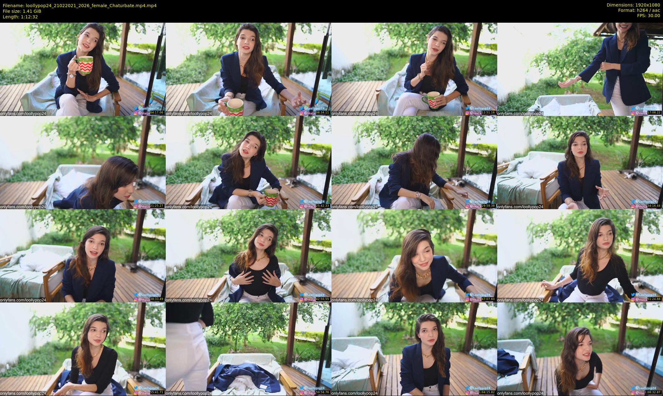 loollypop24 — 73 minute Chaturbate female cam show recording, 1080p, Feb 21, 2021