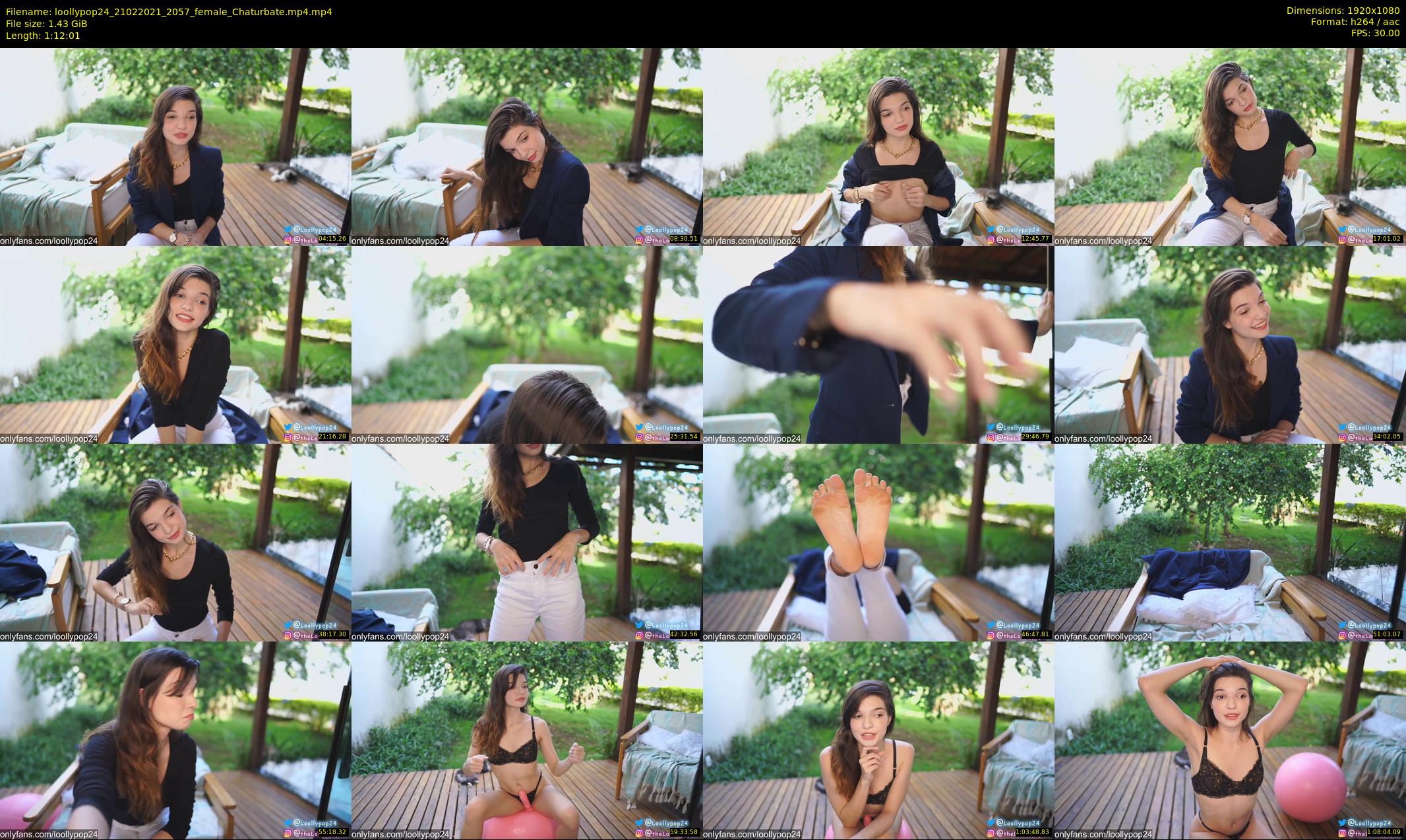 loollypop24 — 73 minute Chaturbate female cam show recording, 1080p, Feb 21, 2021