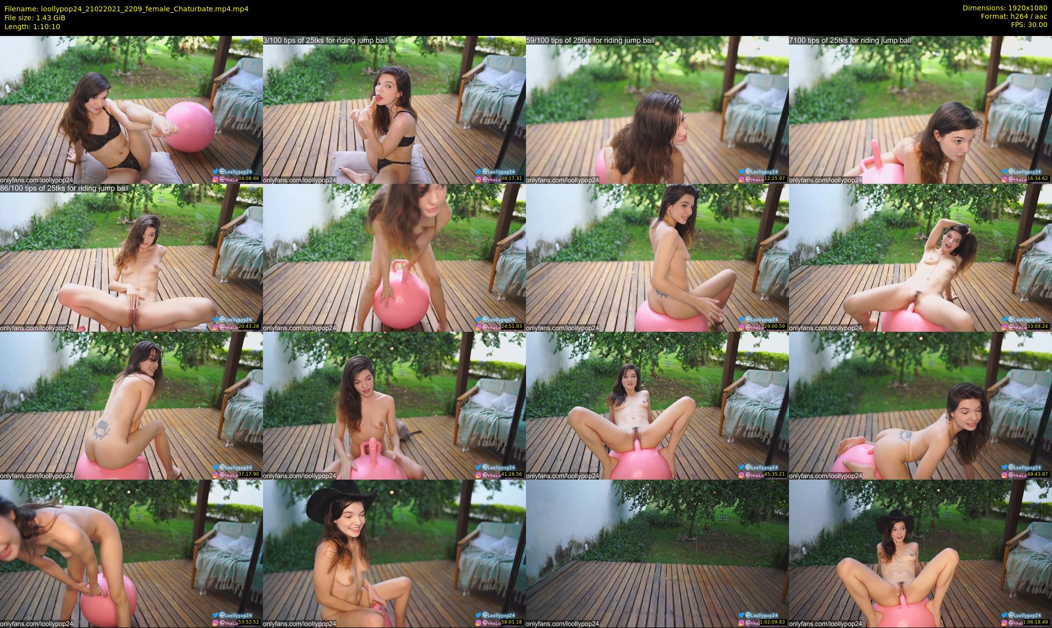 loollypop24 — 71 minute Chaturbate female cam show recording, 1080p, Feb 21, 2021