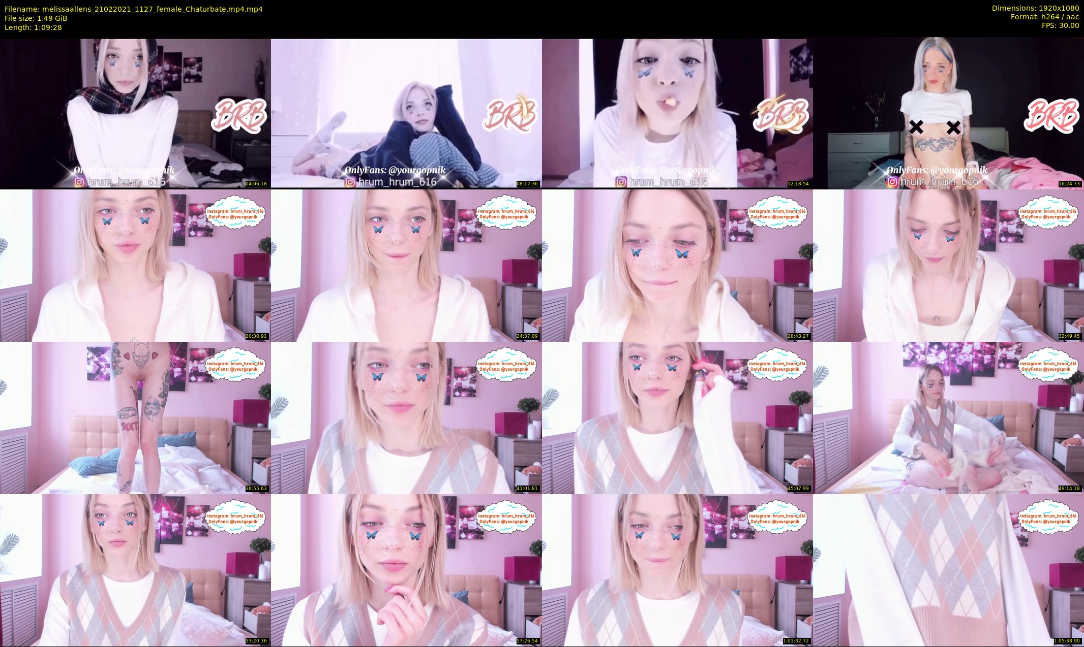 melissaallens — 70 minute Chaturbate female cam show recording, 1080p, Feb 21, 2021