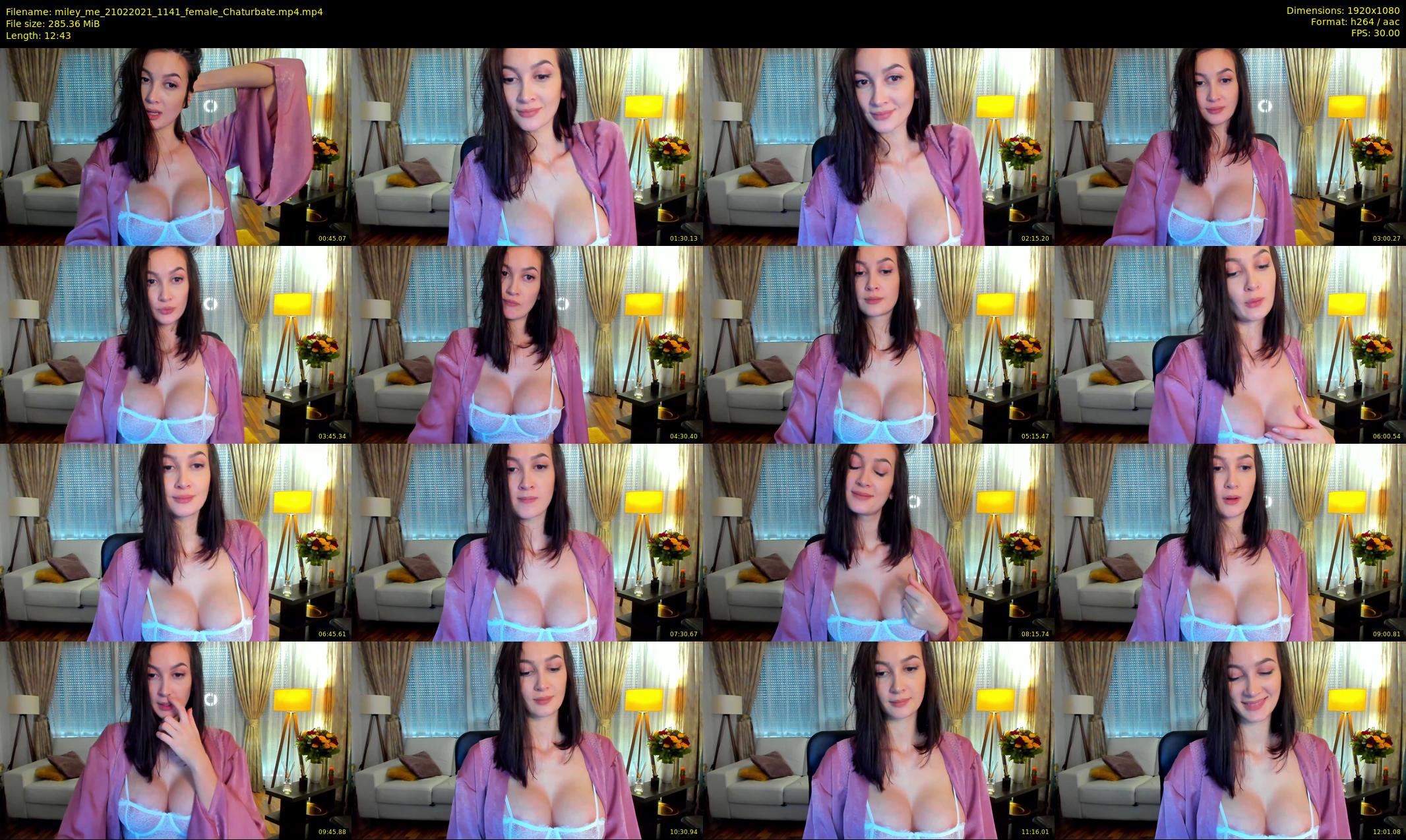 miley_me — 13 minute Chaturbate female cam show recording, 1080p, Feb 21, 2021