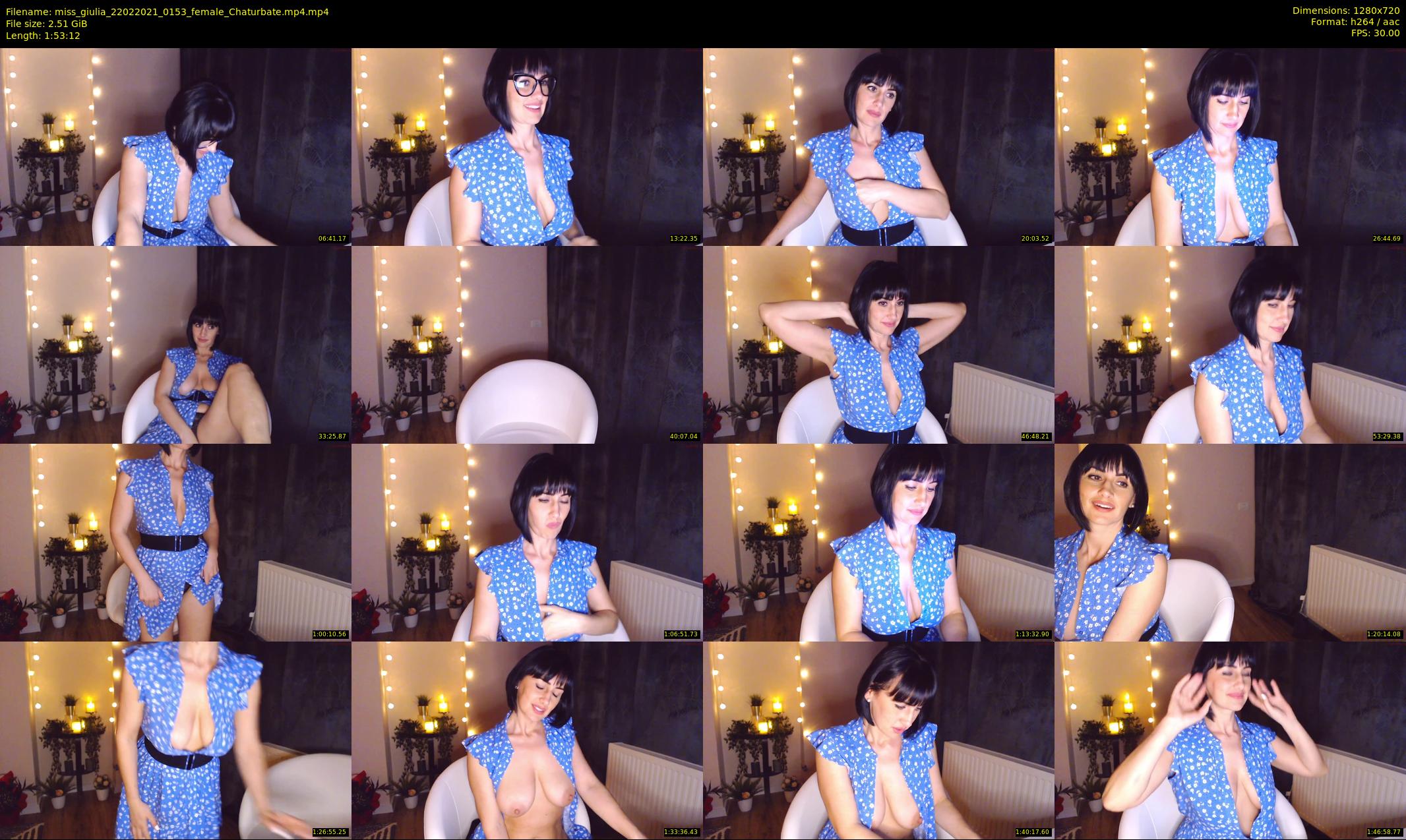 miss_giulia — 114 minute Chaturbate female cam show recording, 720p, Feb 22, 2021