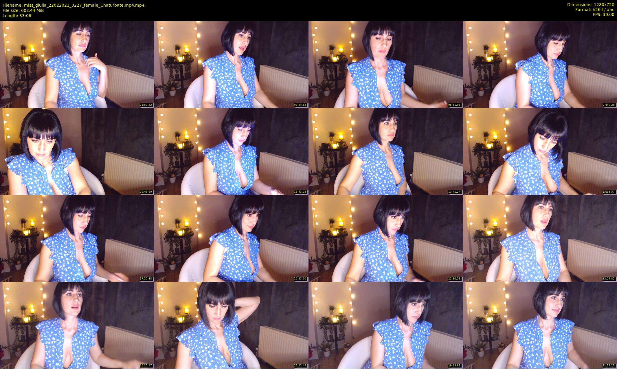 miss_giulia — 34 minute Chaturbate female cam show recording, 720p, Feb 22, 2021