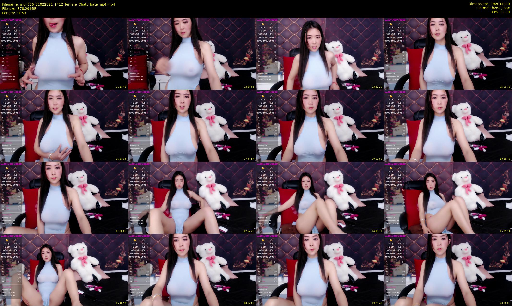 moli666 — 22 minute Chaturbate female cam show recording, 1080p, Feb 21, 2021