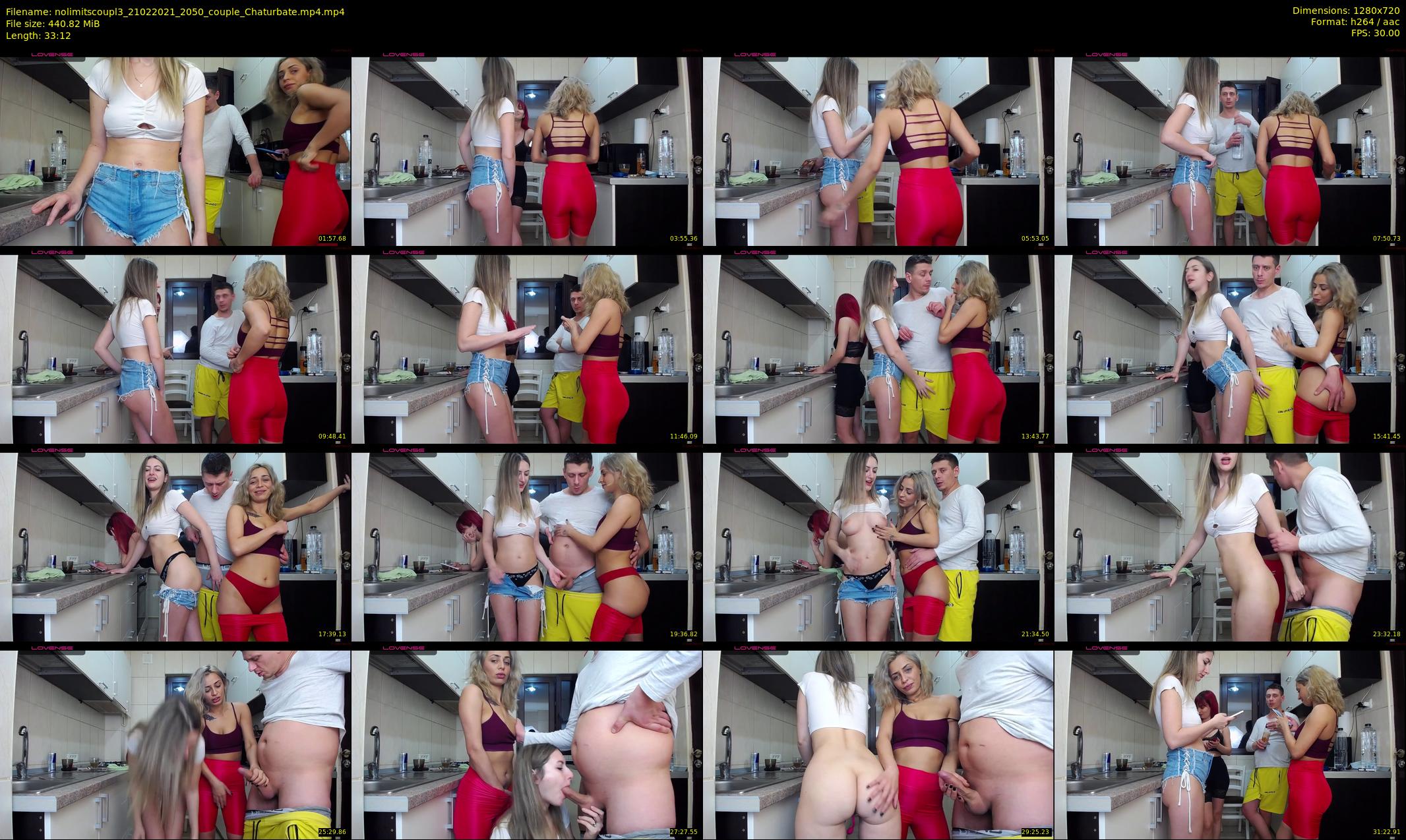 nolimitscoupl3 — 34 minute Chaturbate couple cam show recording, 720p, Feb 21, 2021
