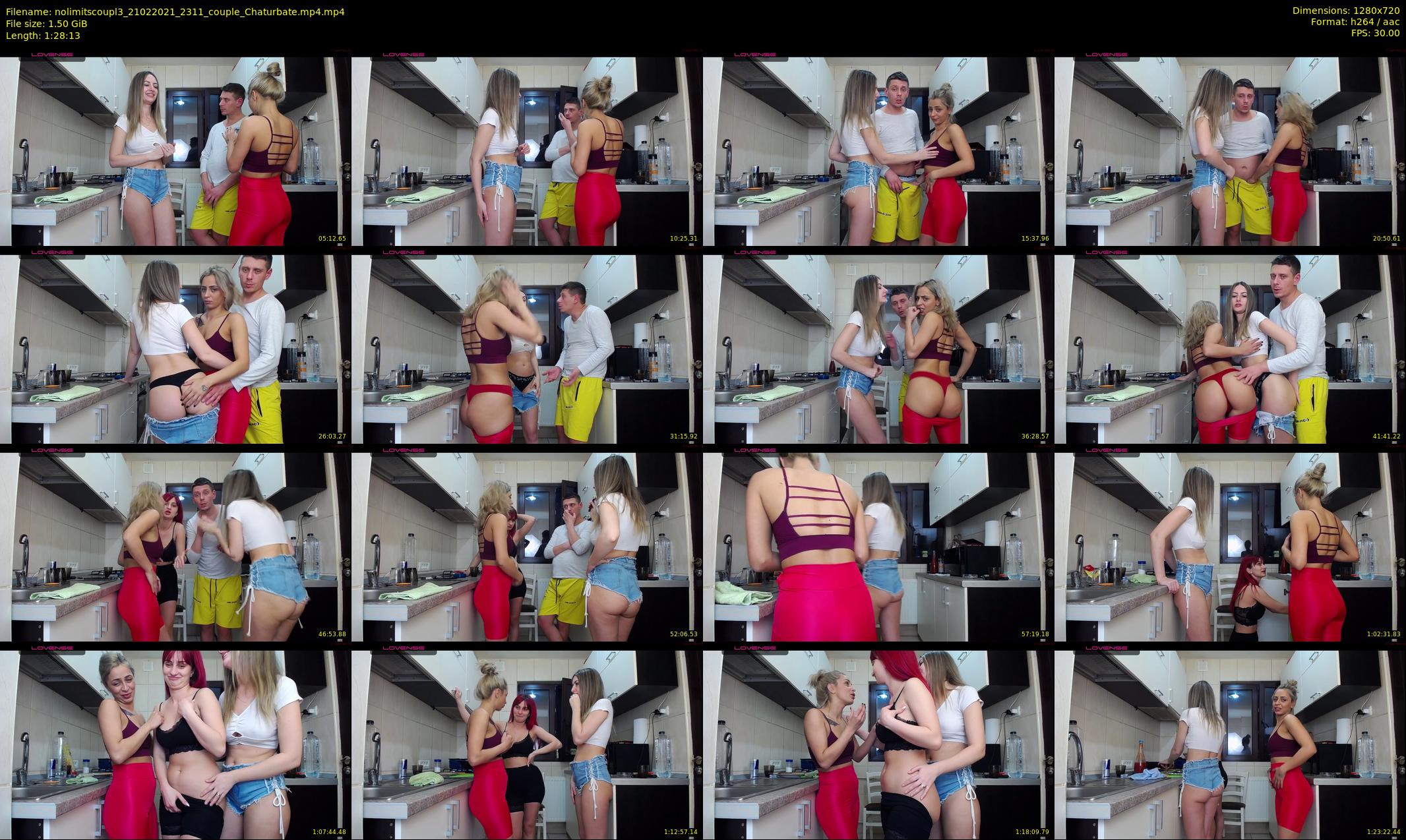 nolimitscoupl3 — 89 minute Chaturbate couple cam show recording, 720p, Feb 21, 2021