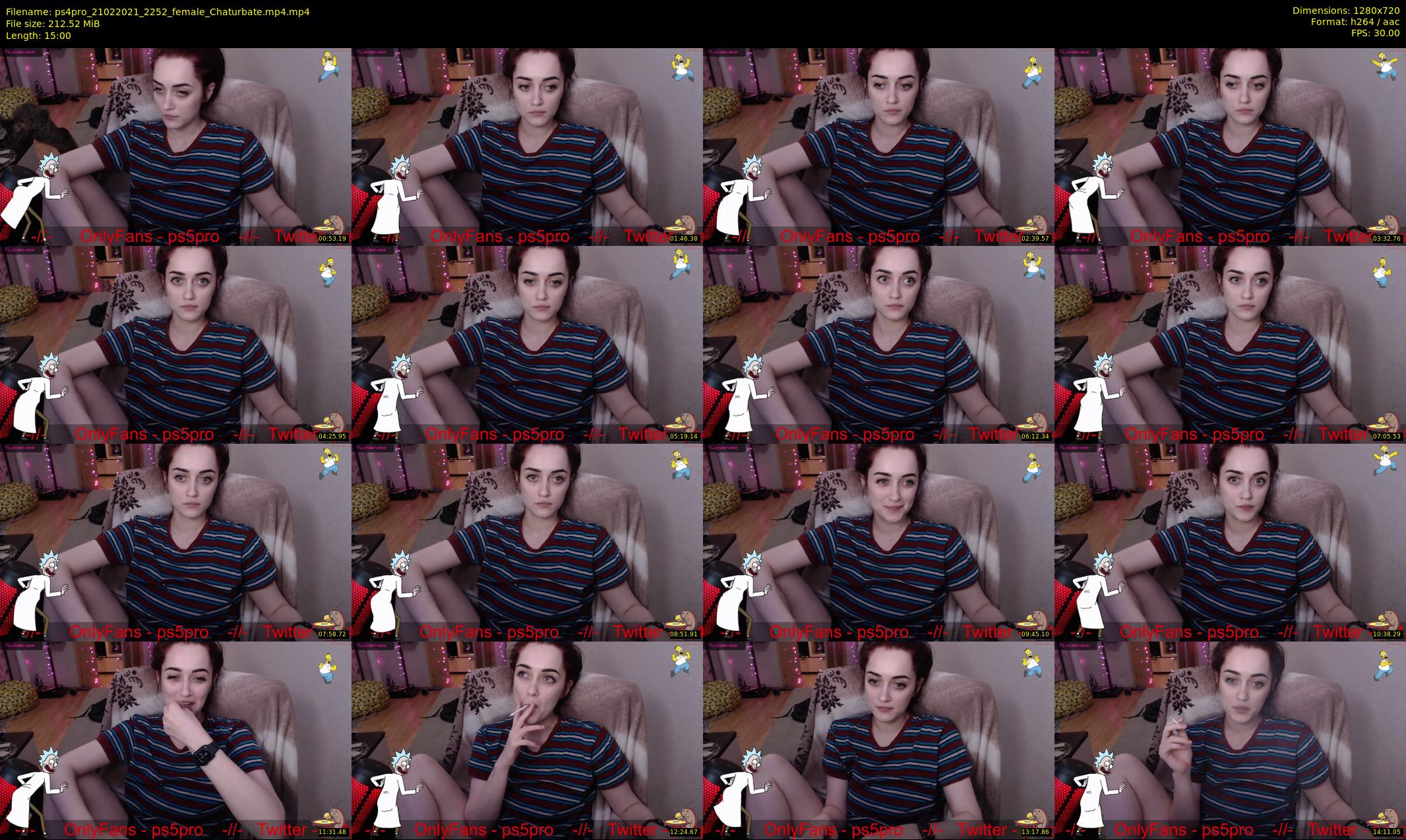 ps4pro — 15 minute Chaturbate female cam show recording, 720p, Feb 21, 2021
