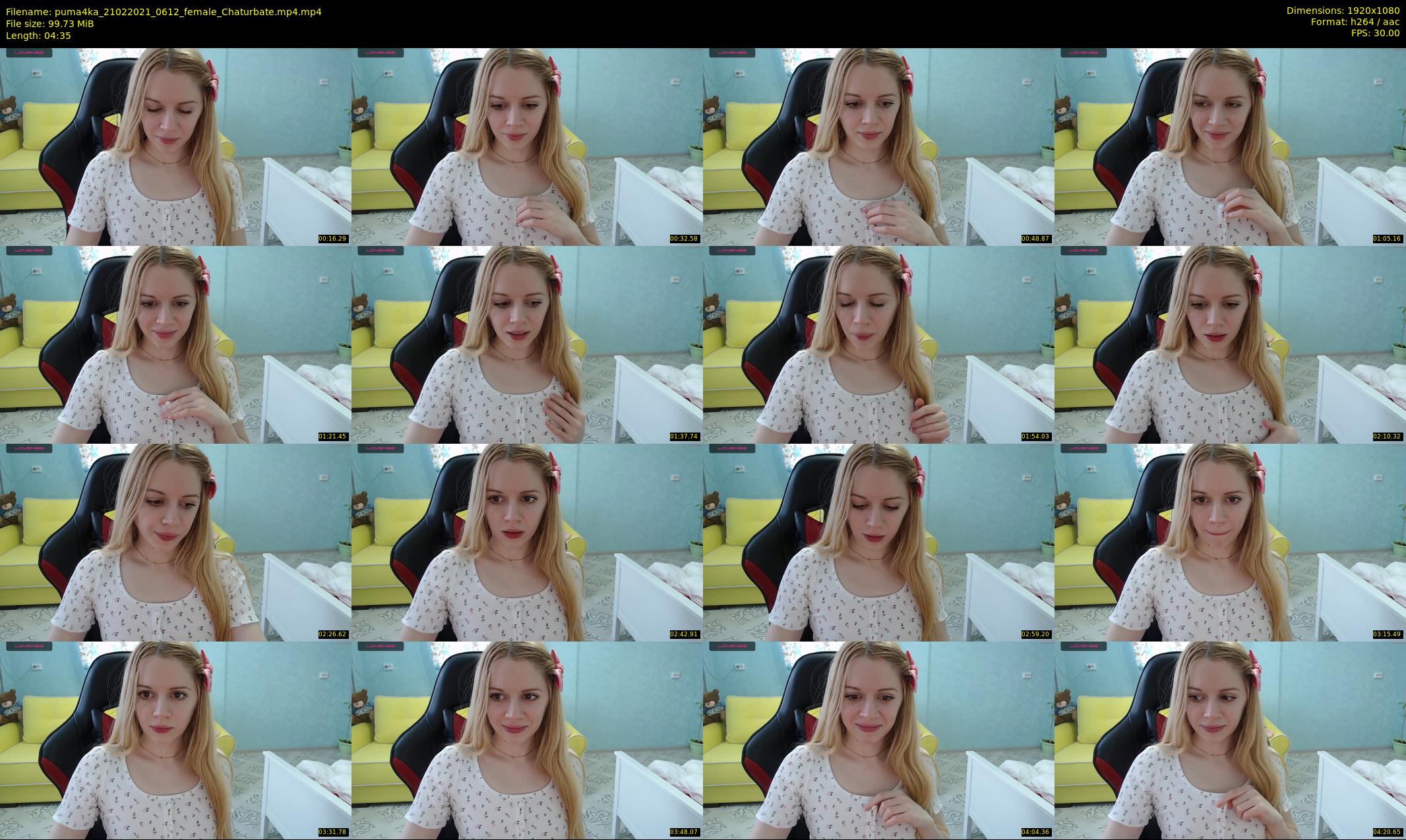puma4ka — 5 minute Chaturbate female cam show recording, 1080p, Feb 21, 2021