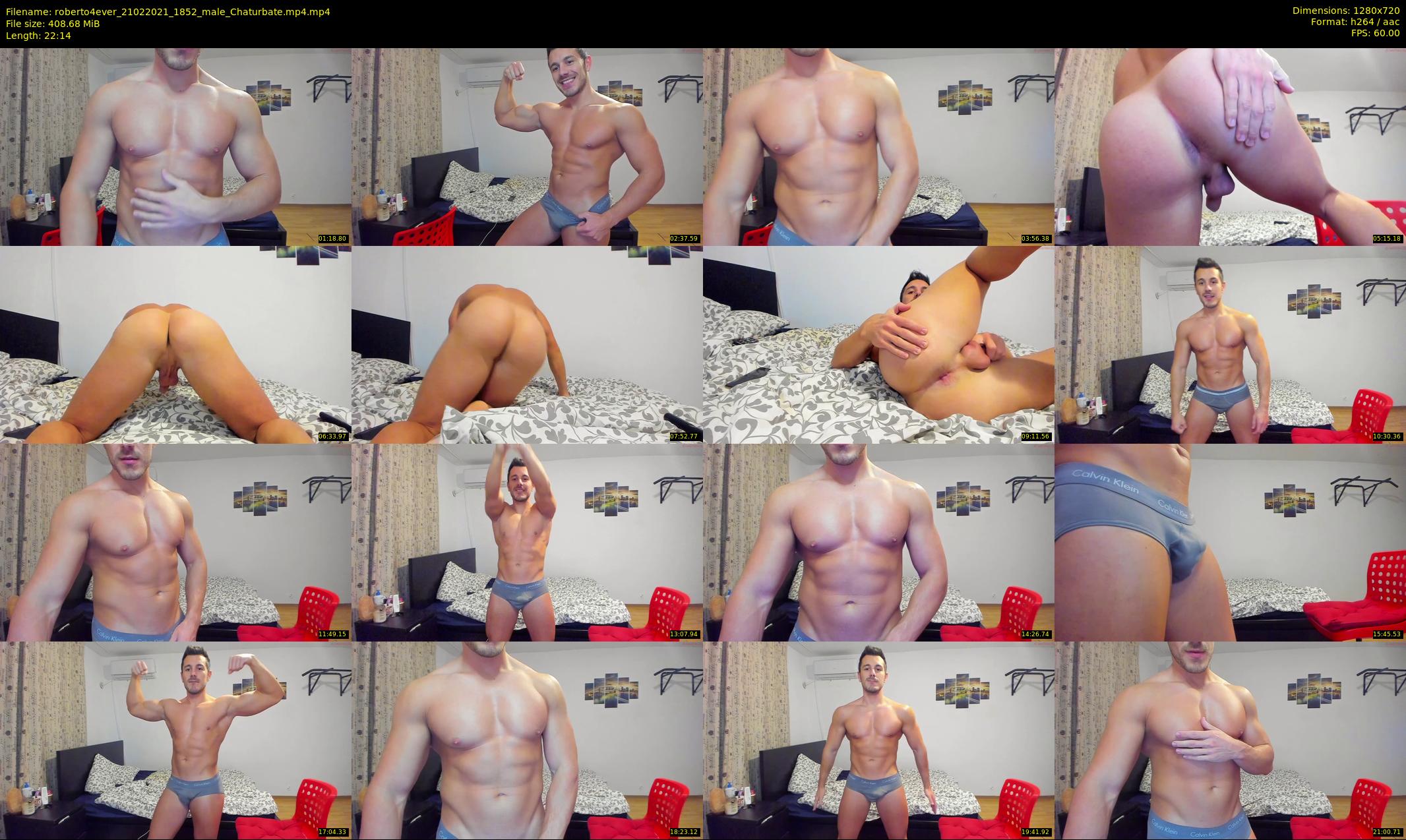 roberto4ever — 23 minute Chaturbate male cam show recording, 720p, Feb 21, 2021
