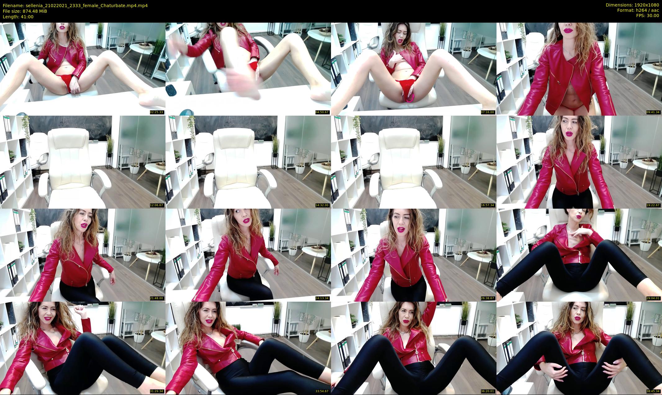 sellenia — 41 minute Chaturbate female cam show recording, 1080p, Feb 21, 2021