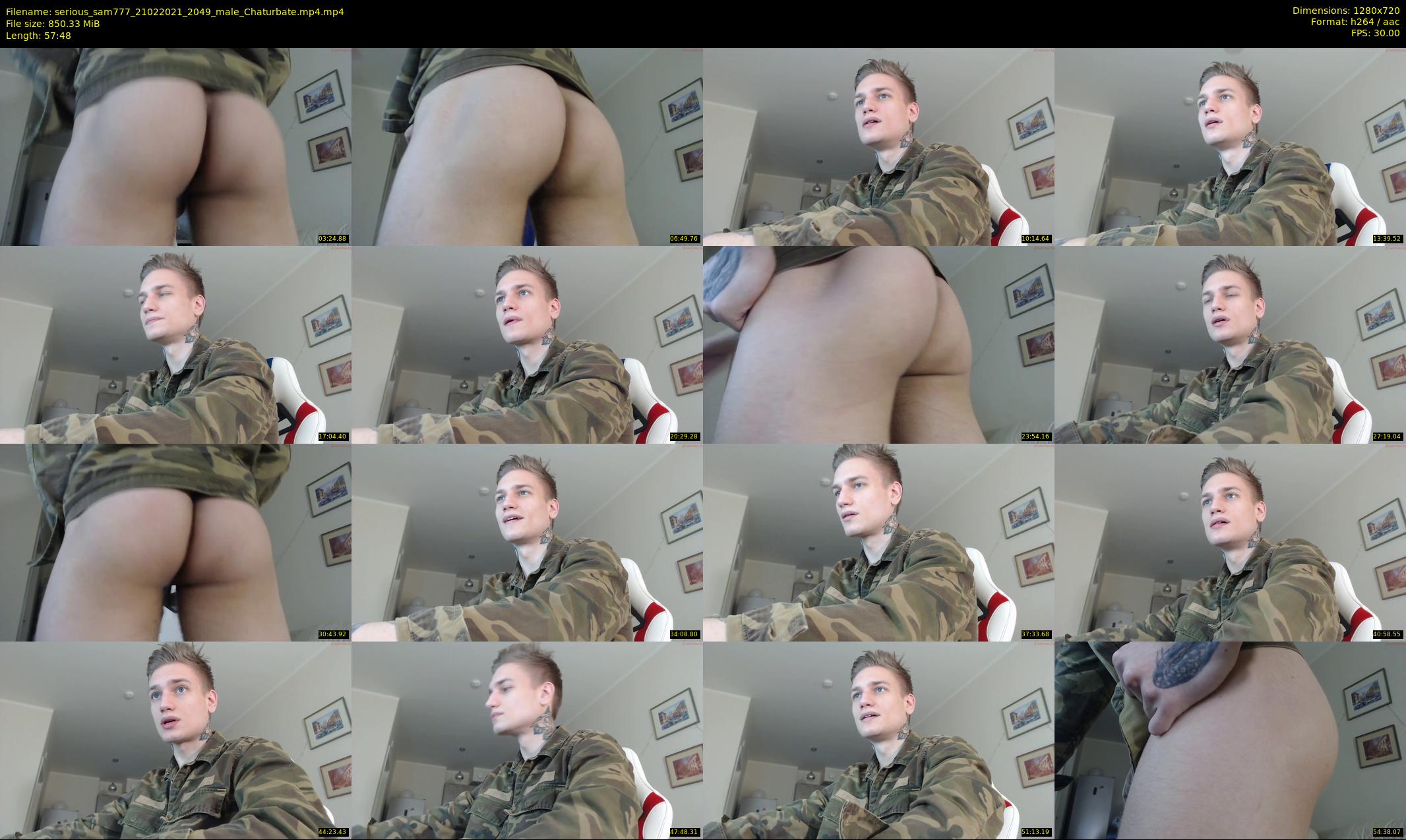 serious_sam777 — 58 minute Chaturbate male cam show recording, 720p, Feb 21, 2021