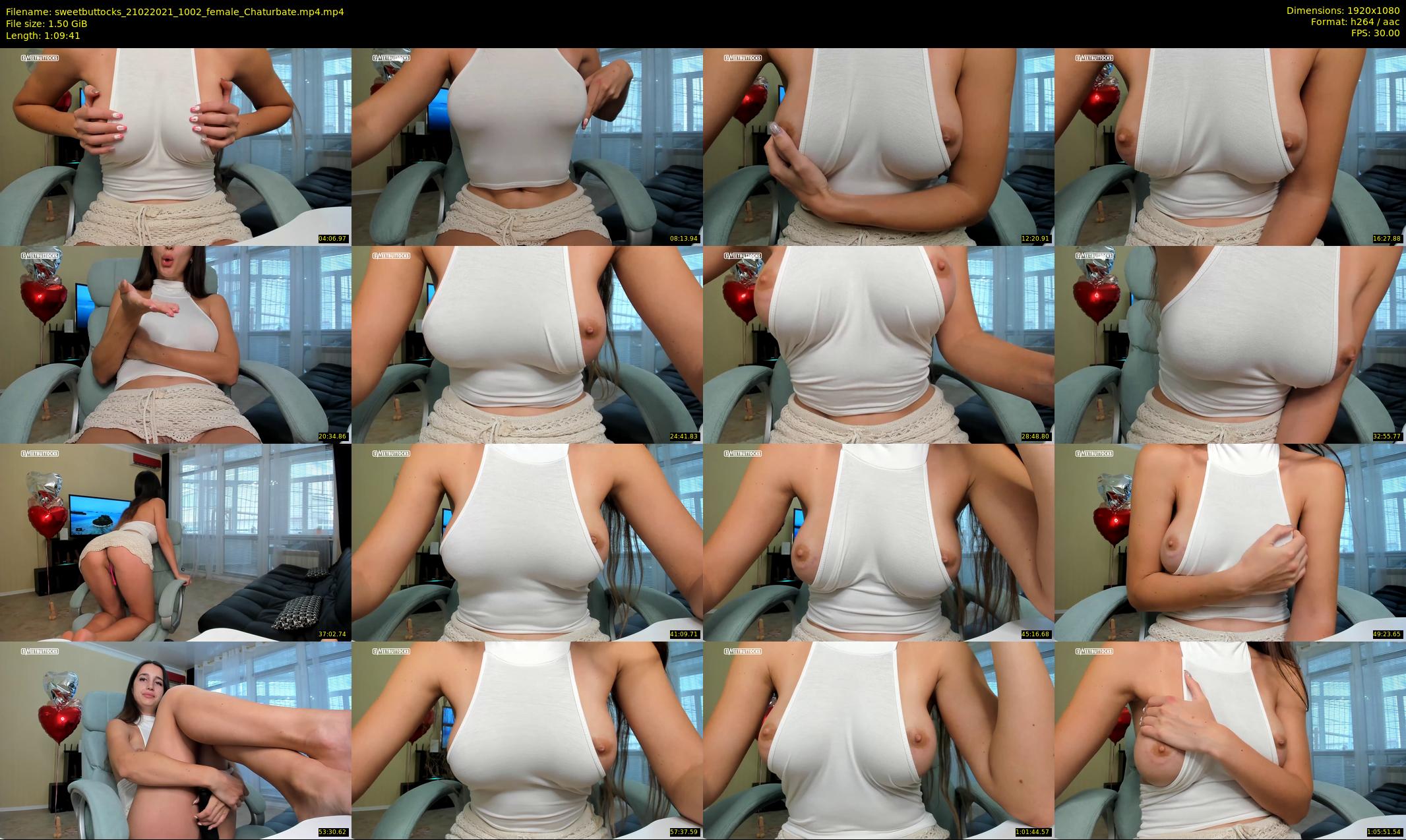 sweetbuttocks — 70 minute Chaturbate female cam show recording, 1080p, Feb 21, 2021