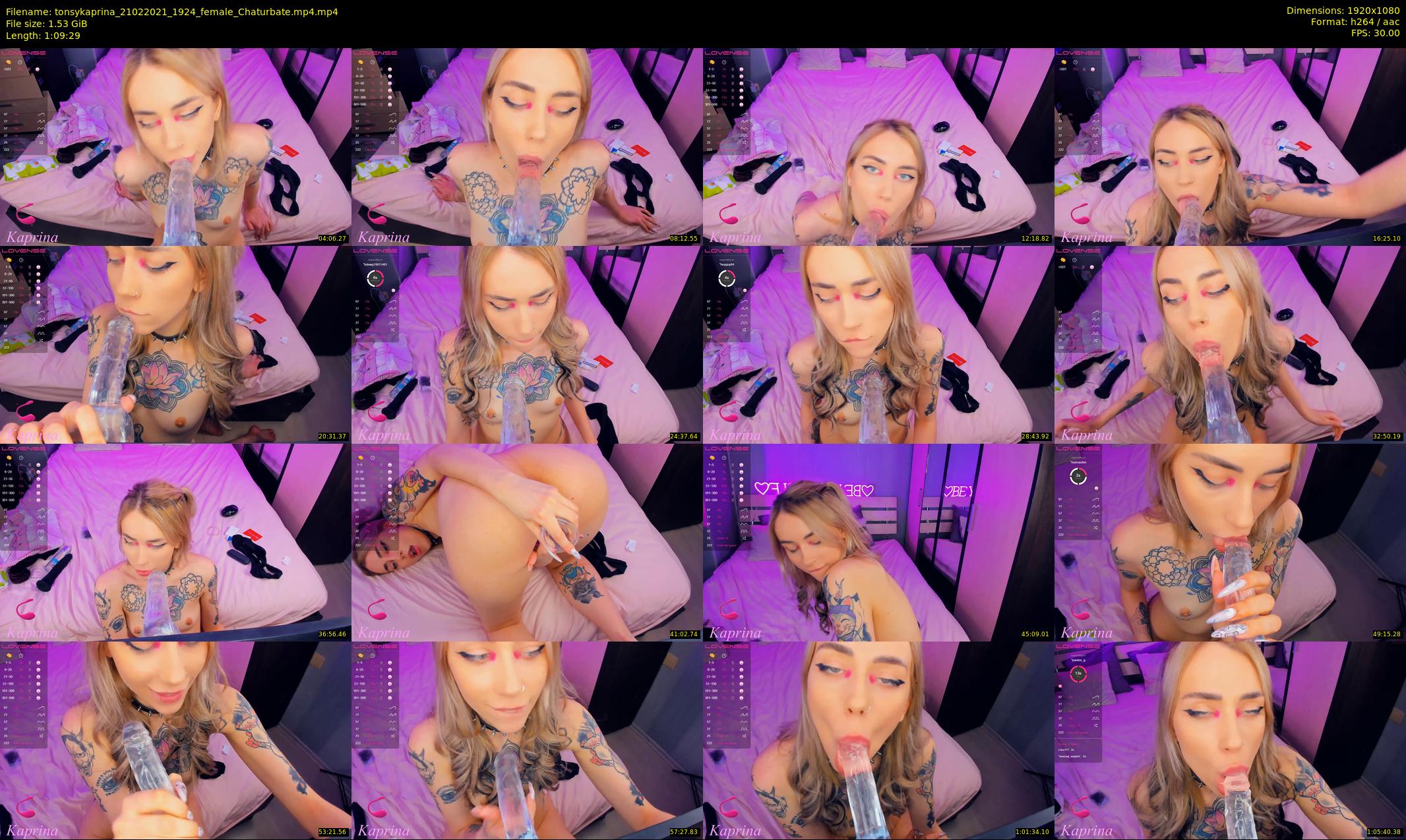 tonsykaprina — 70 minute Chaturbate couple cam show recording, 1080p, Feb 21, 2021