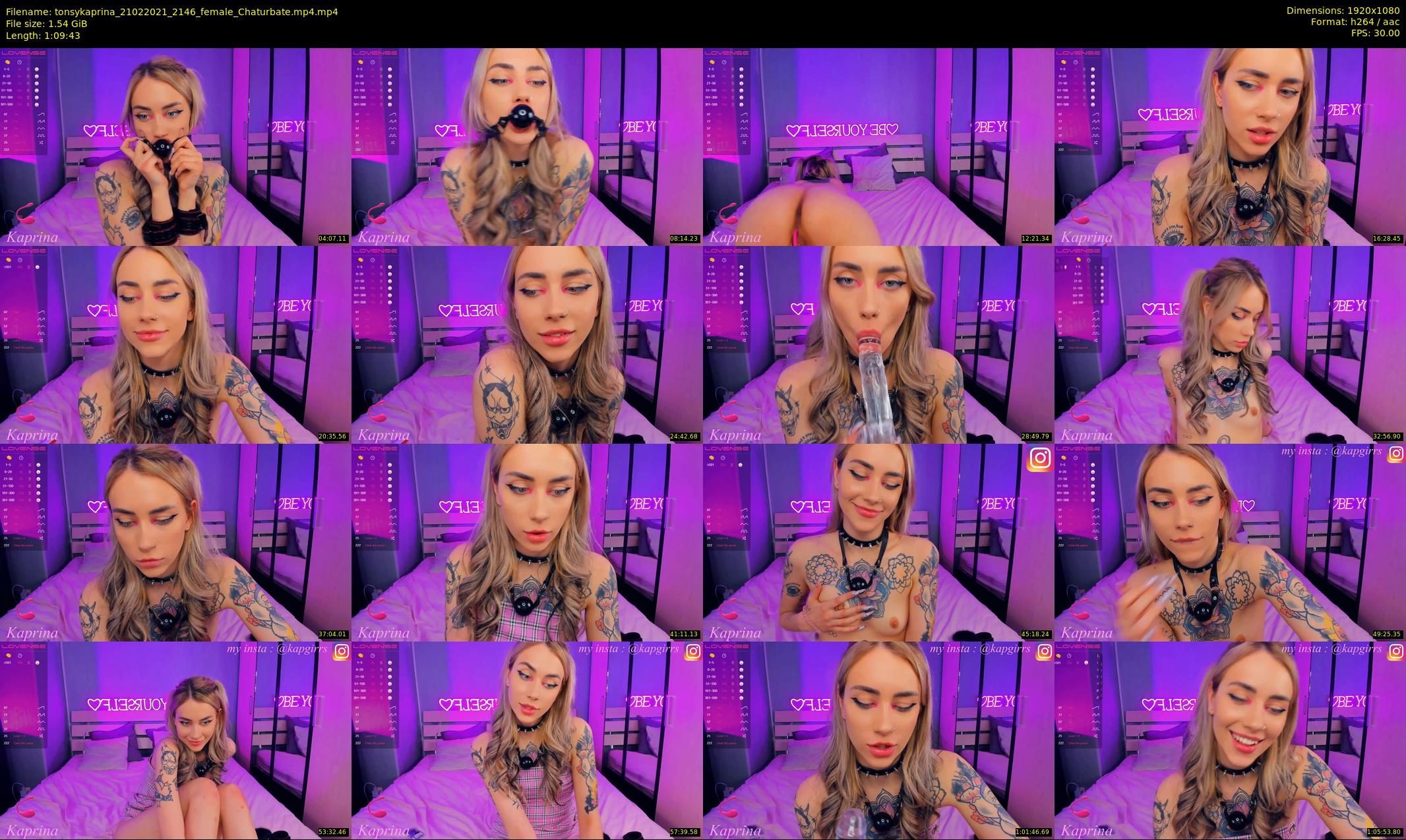 tonsykaprina — 70 minute Chaturbate couple cam show recording, 1080p, Feb 21, 2021