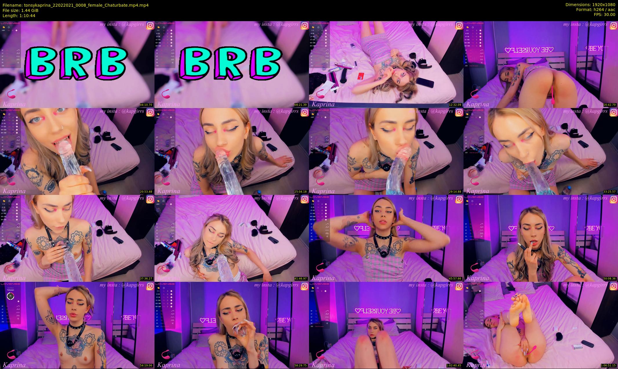 tonsykaprina — 71 minute Chaturbate couple cam show recording, 1080p, Feb 22, 2021