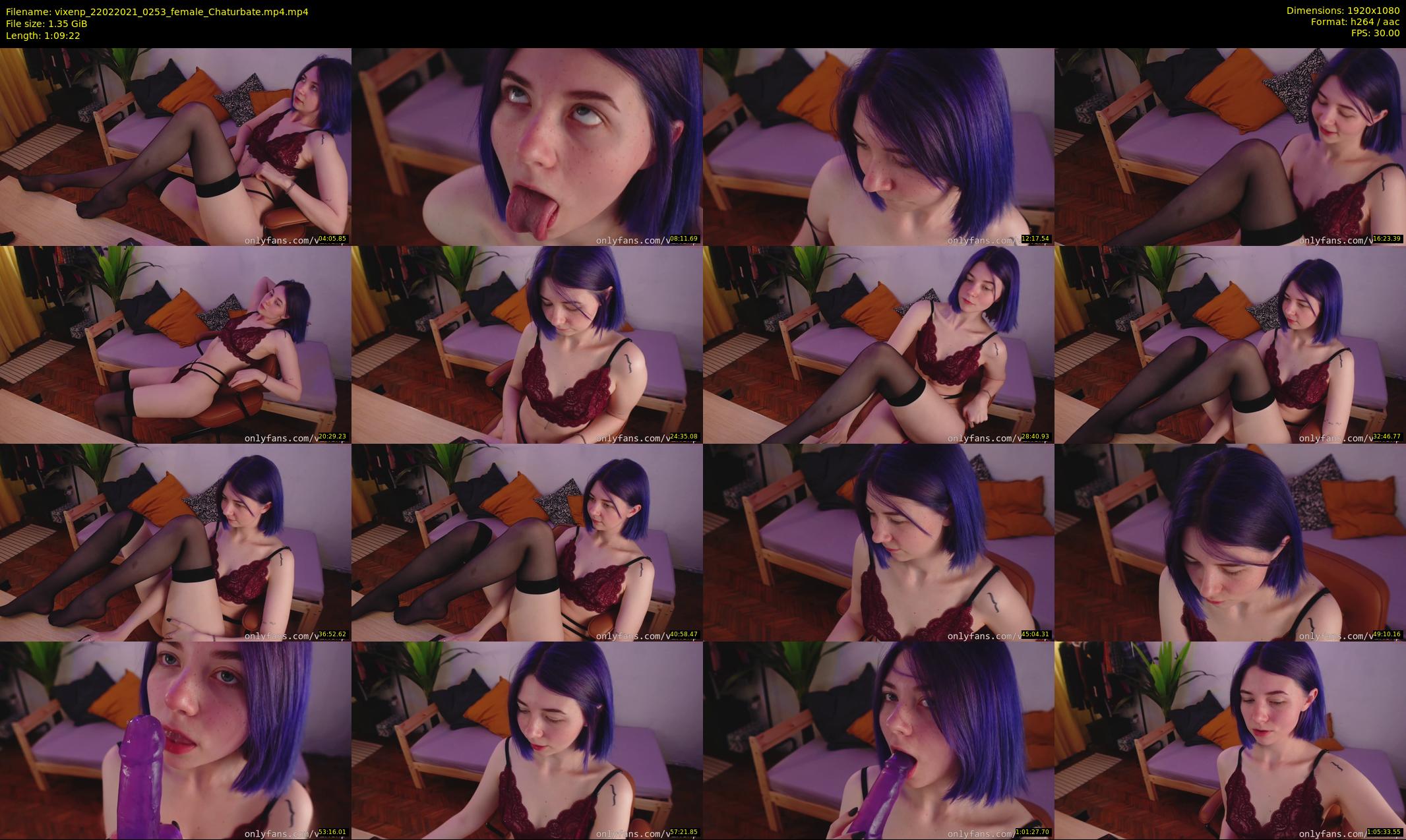 vixenp — 70 minute Chaturbate female cam show recording, 1080p, Feb 22, 2021