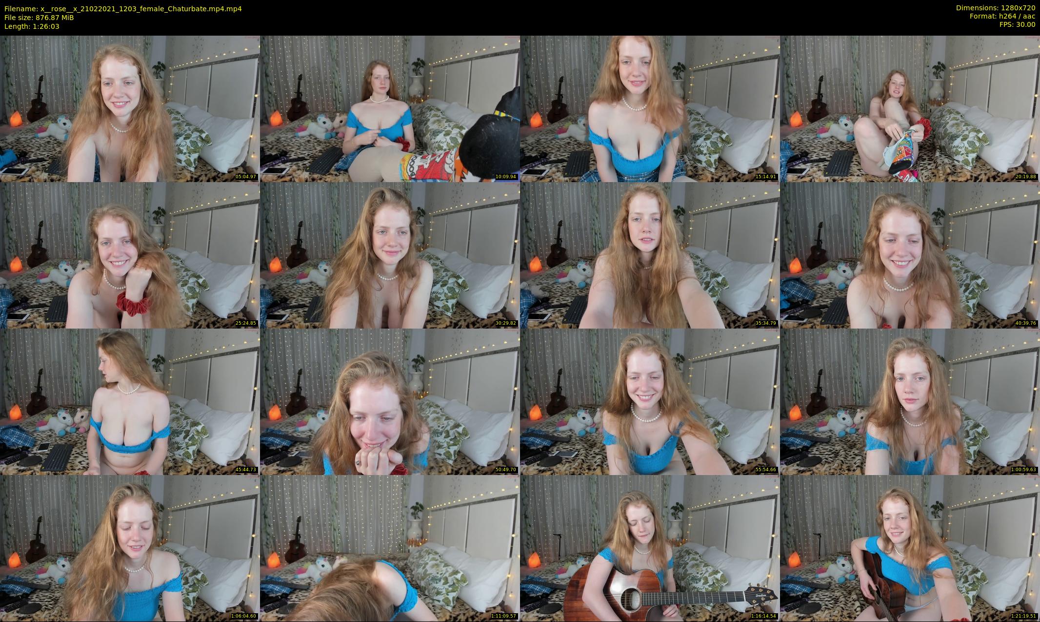 x__rose__x — 87 minute Chaturbate female cam show recording, 720p, Feb 21, 2021