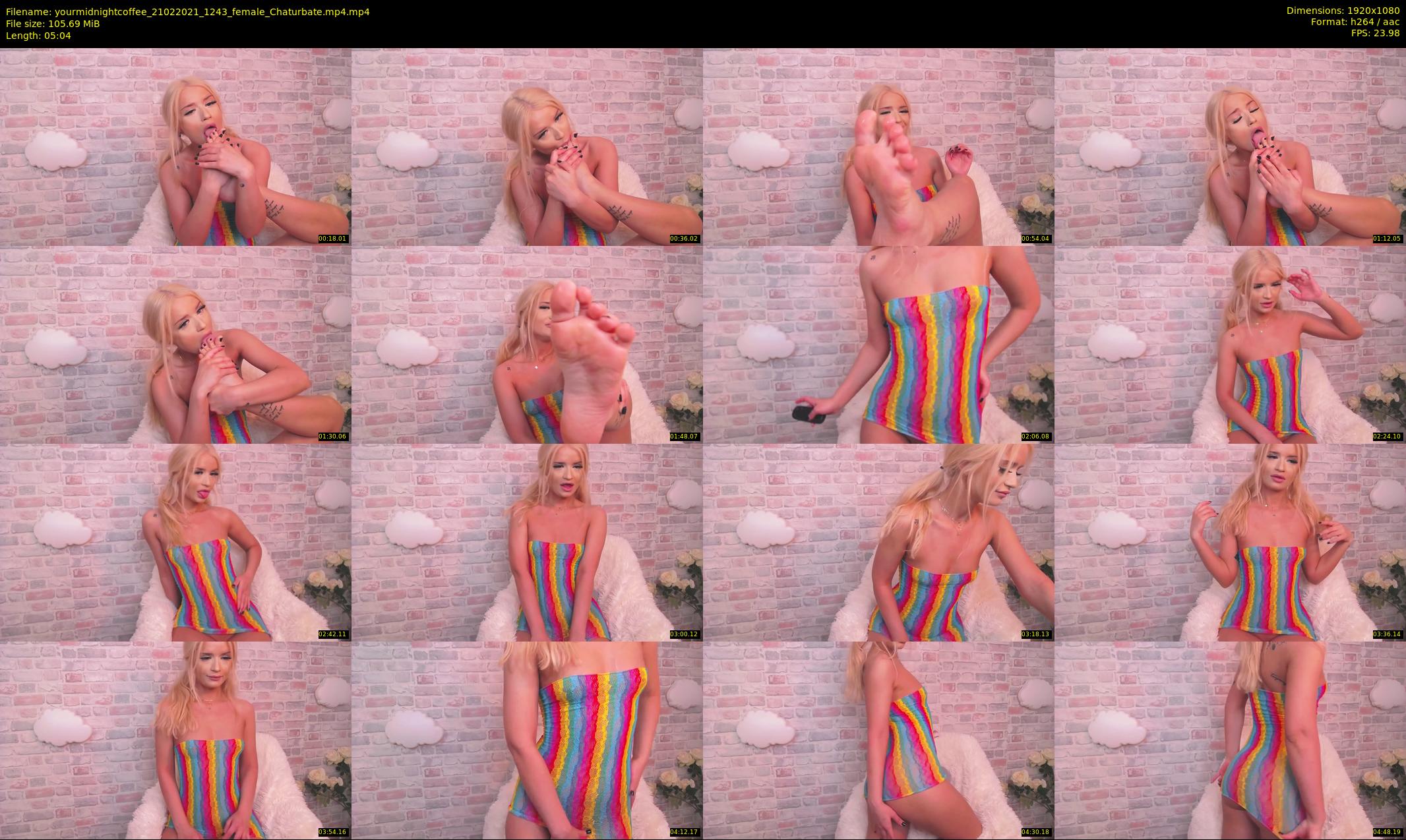 yourmidnightcoffee — 6 minute Chaturbate female cam show recording, 1080p, Feb 21, 2021