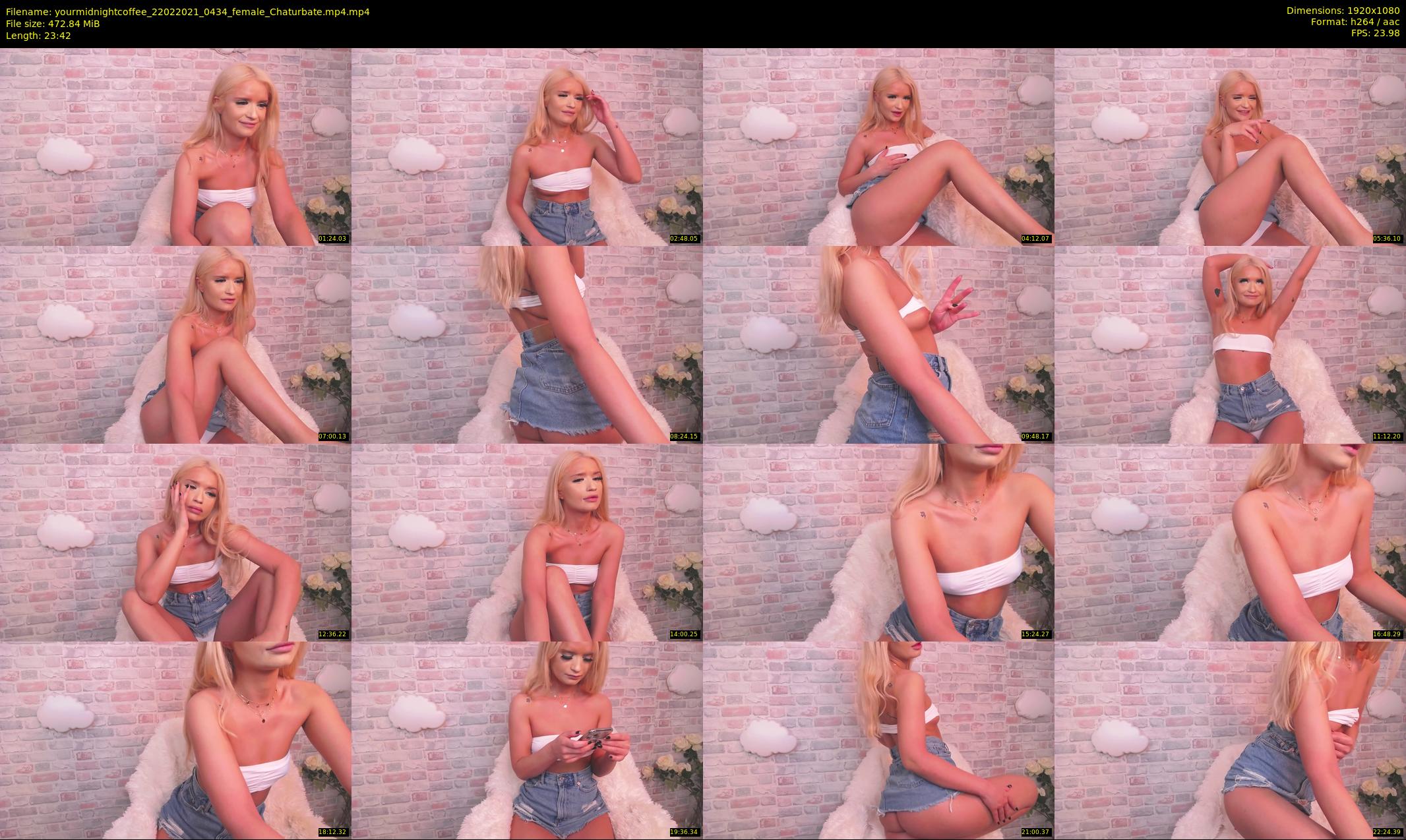 yourmidnightcoffee — 24 minute Chaturbate female cam show recording, 1080p, Feb 22, 2021