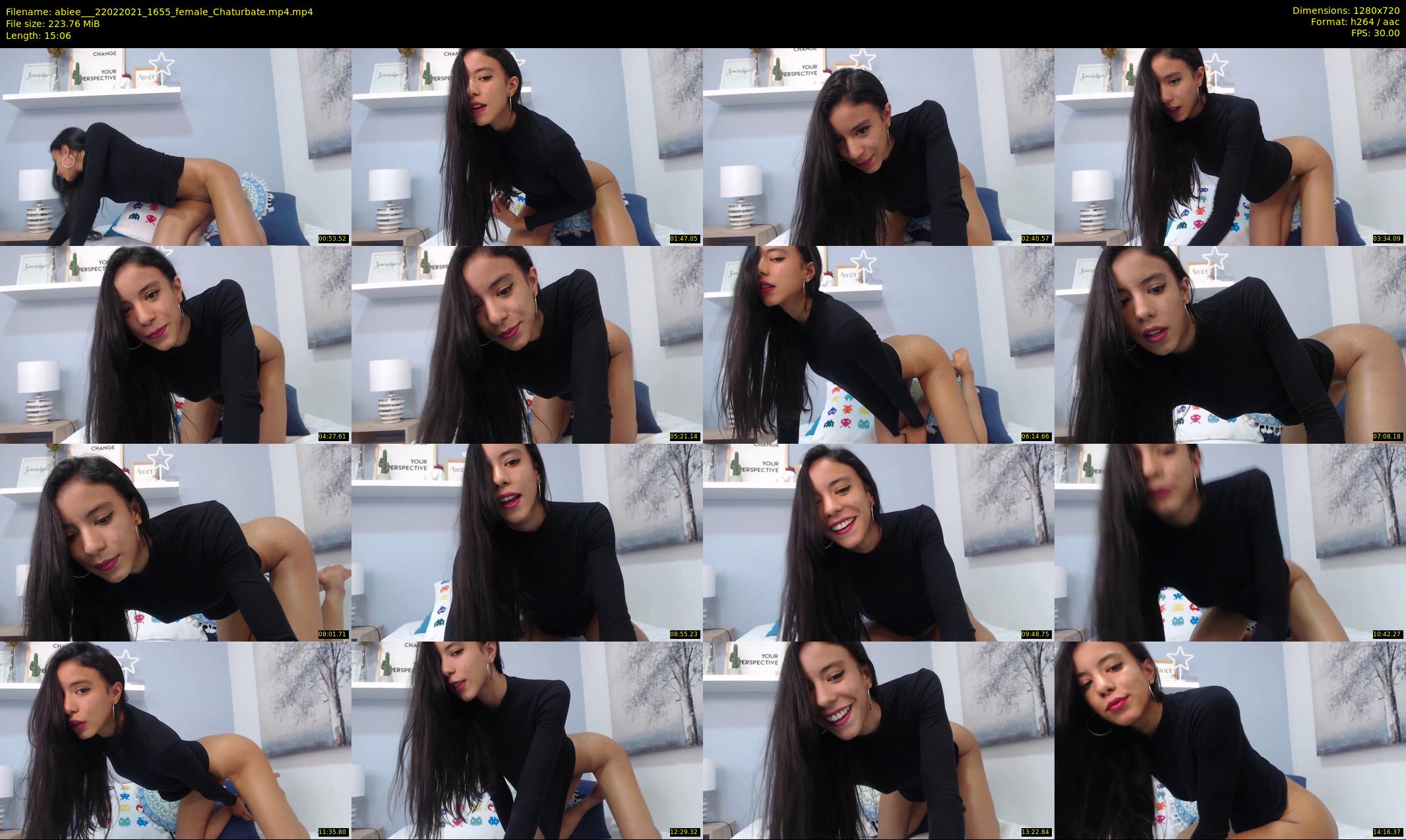 abiee__ — 16 minute Chaturbate female cam show recording, 720p, Feb 22, 2021