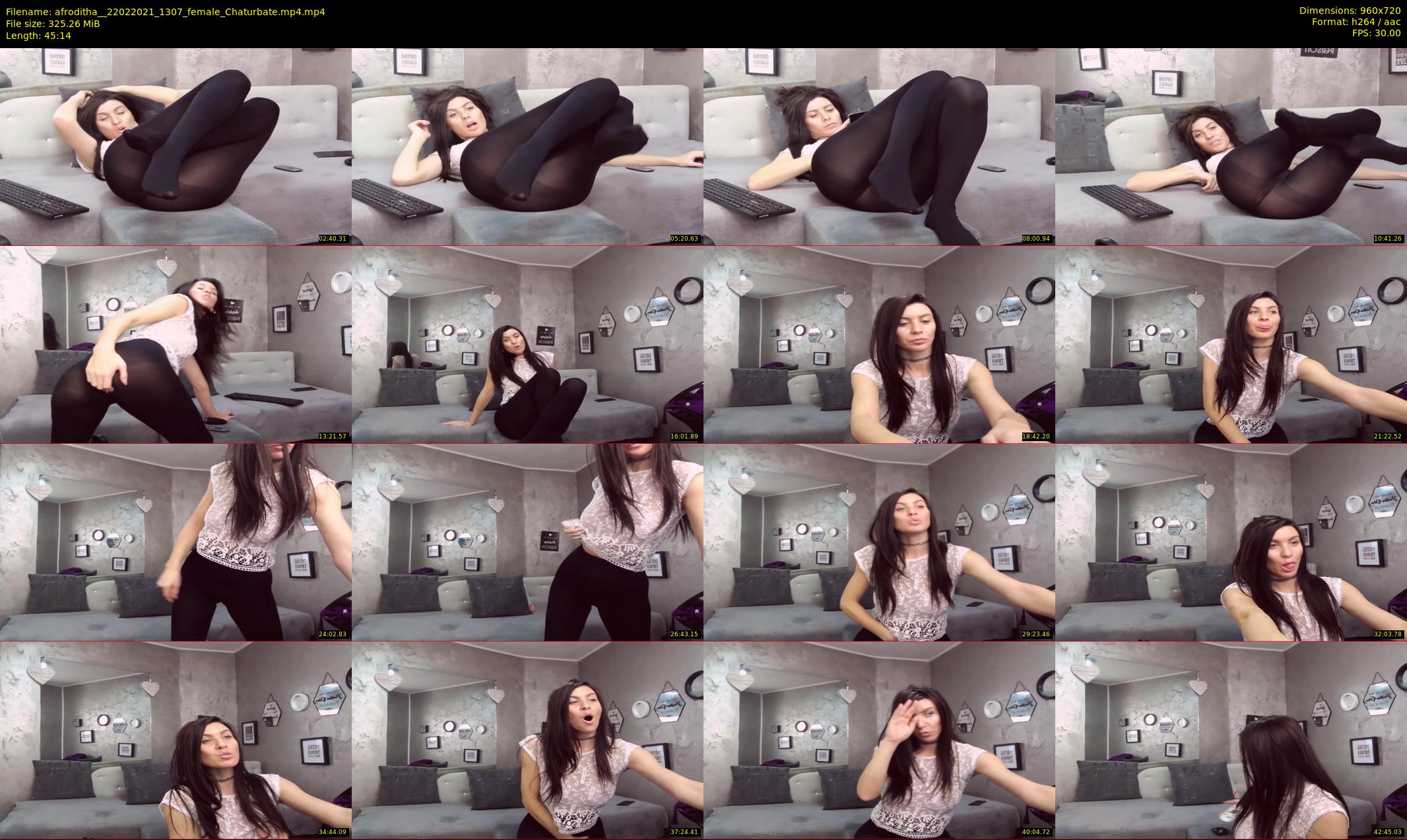 afroditha_ — 46 minute Chaturbate female cam show recording, 720p, Feb 22, 2021