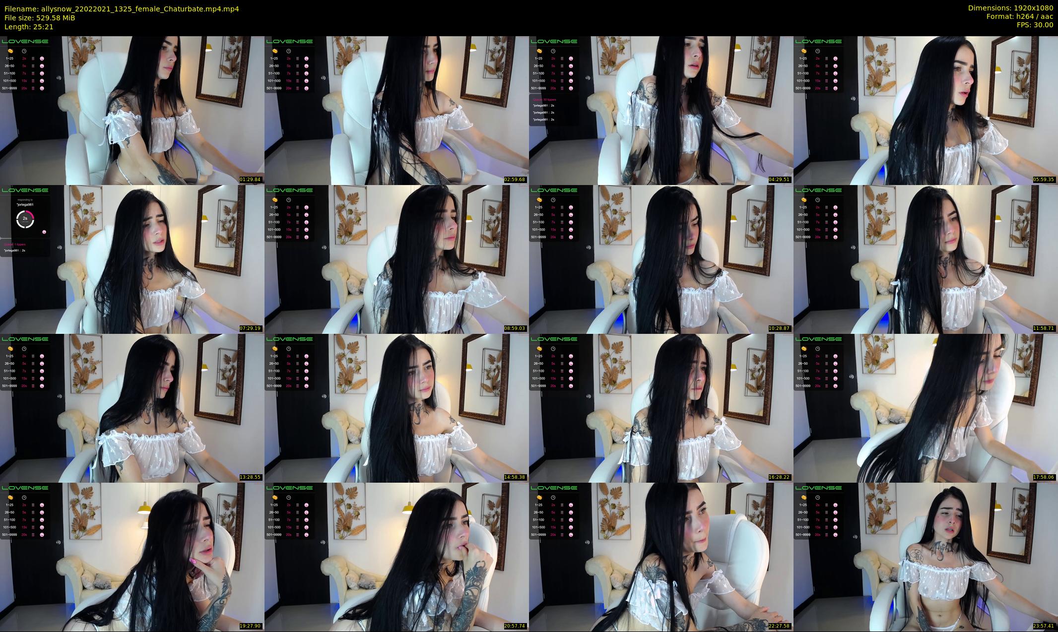 allysnow — 26 minute Chaturbate female cam show recording, 1080p, Feb 22, 2021
