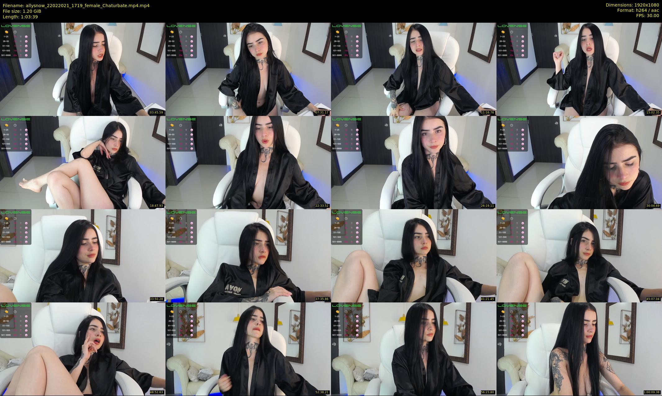 allysnow — 64 minute Chaturbate female cam show recording, 1080p, Feb 22, 2021