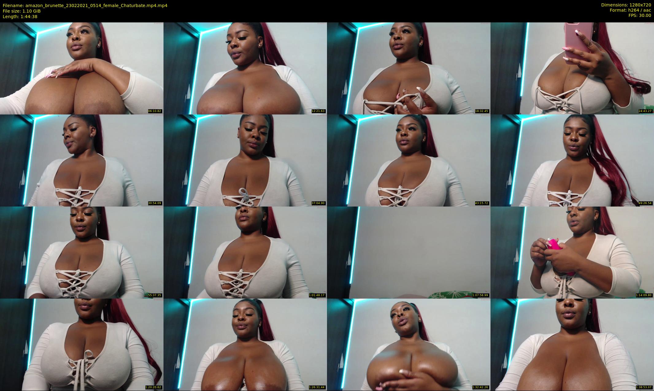 amazon_brunette — 105 minute Chaturbate female cam show recording, 720p, Feb 23, 2021