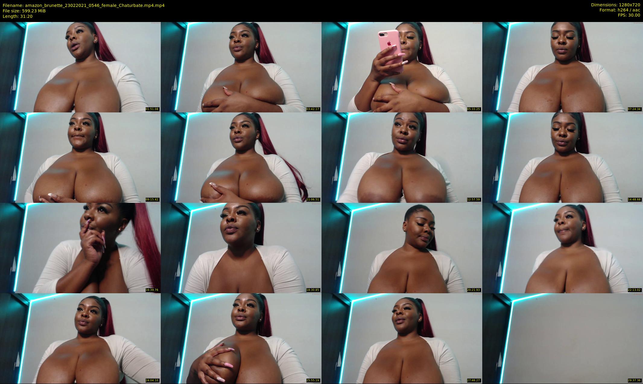 amazon_brunette — 32 minute Chaturbate female cam show recording, 720p, Feb 23, 2021