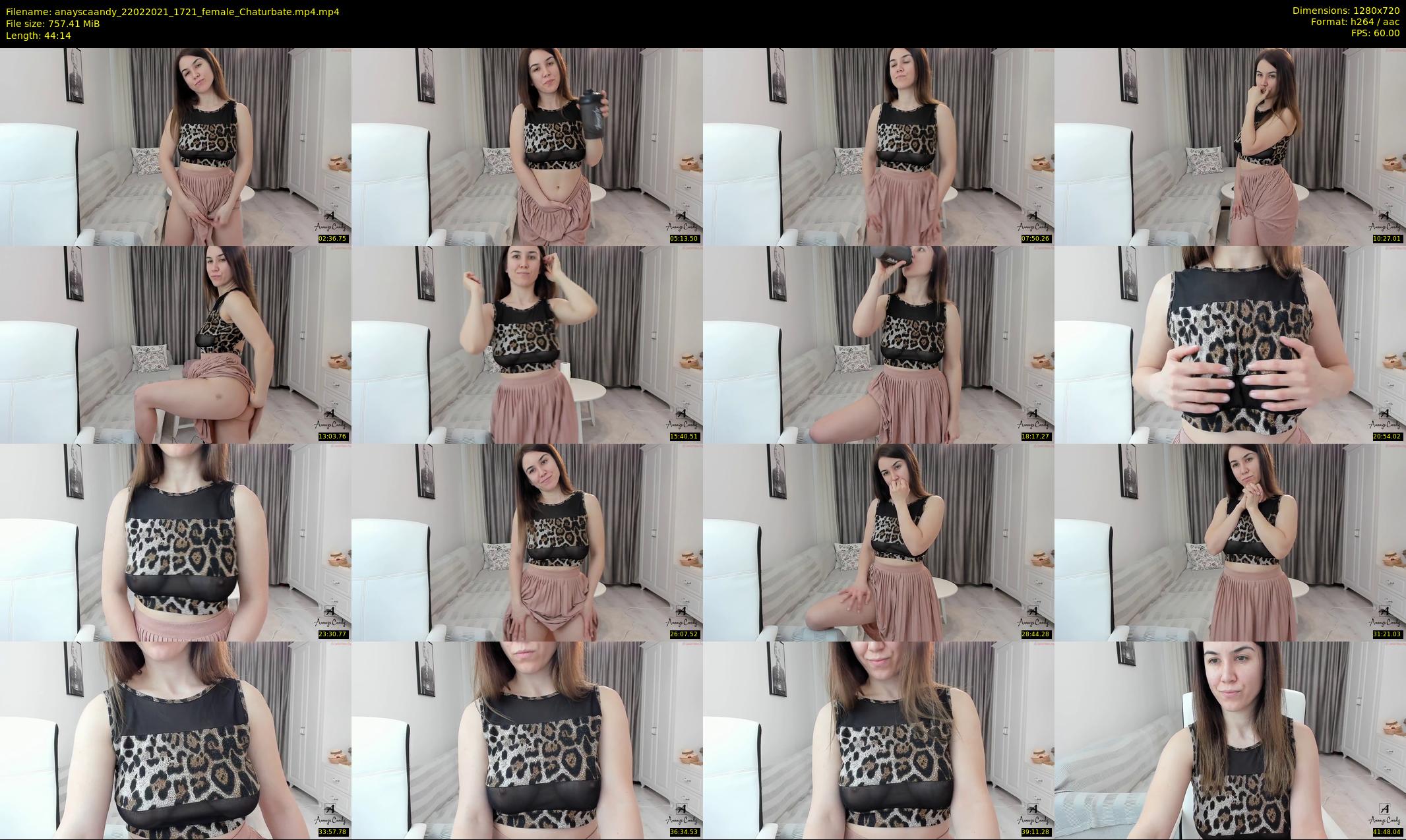 anayscaandy — 45 minute Chaturbate female cam show recording, 720p, Feb 22, 2021