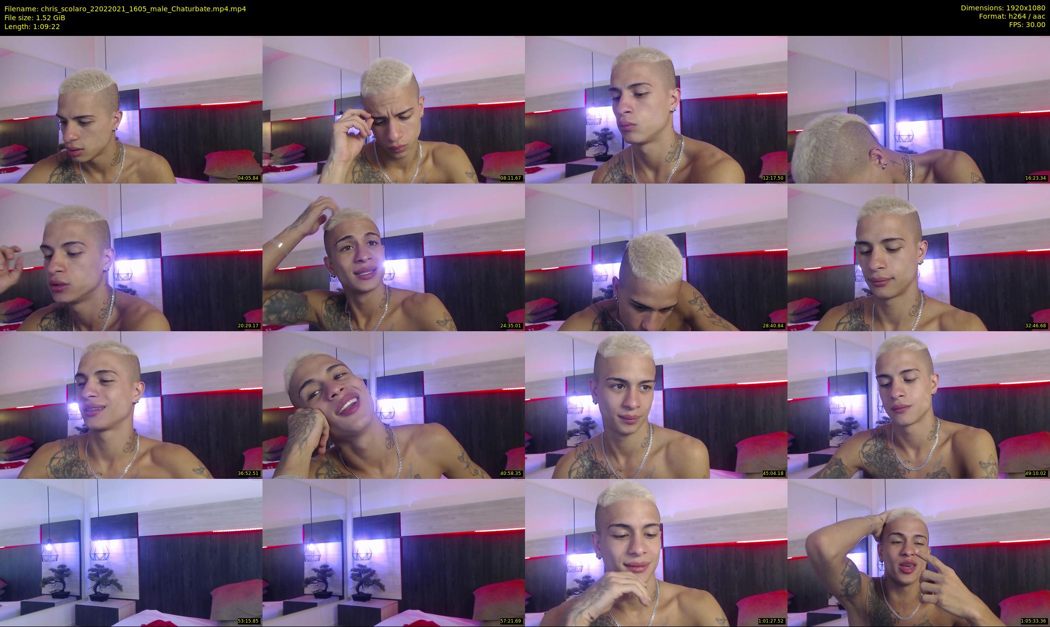 chris_scolaro — 70 minute Chaturbate male cam show recording, 1080p, Feb 22, 2021