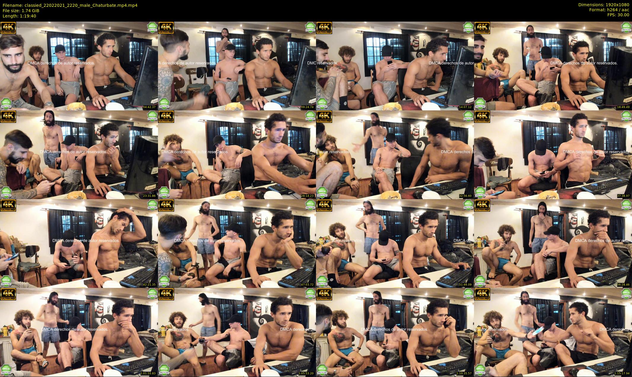 classied — 80 minute Chaturbate male cam show recording, 1080p, Feb 22, 2021