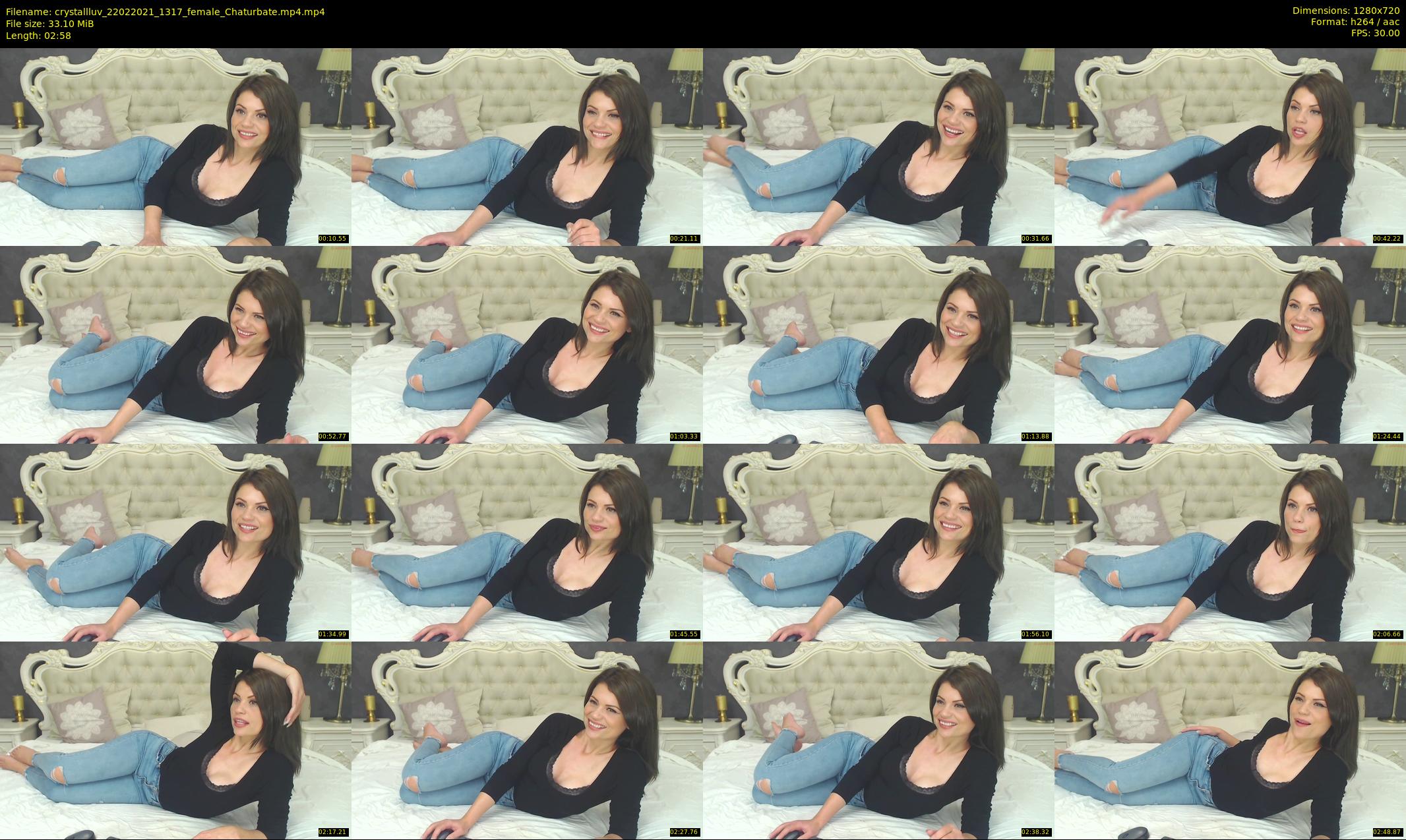 crystallluv — 3 minute Chaturbate female cam show recording, 720p, Feb 22, 2021