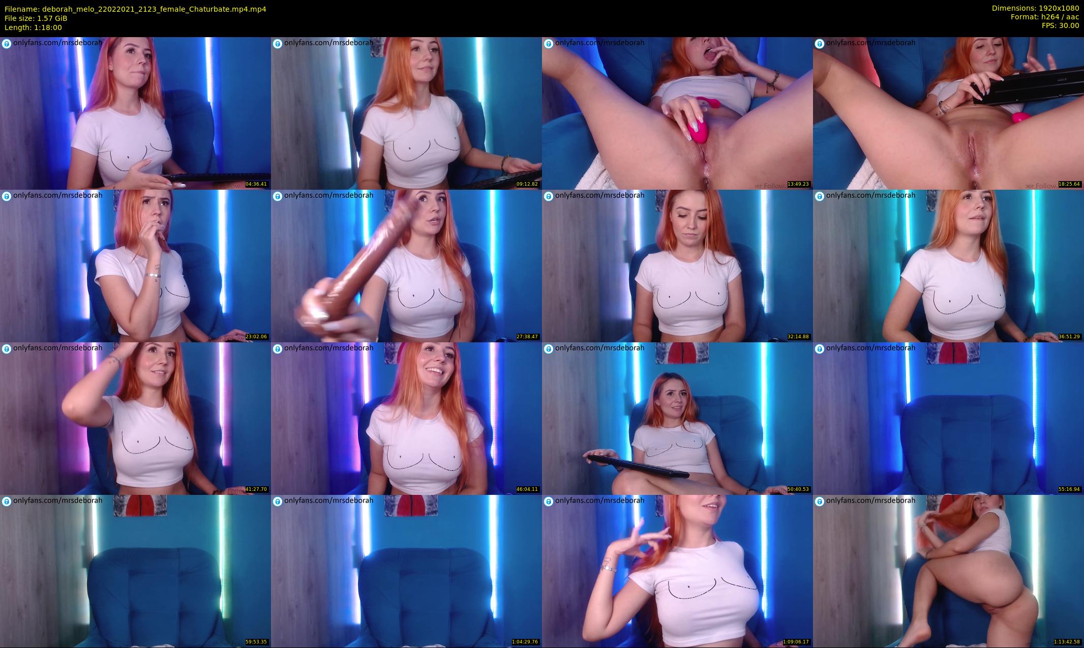 deborah_melo — 78 minute Chaturbate female cam show recording, 1080p, Feb 22, 2021
