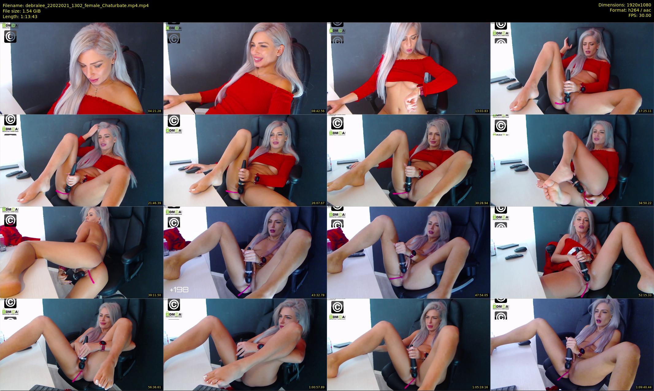 debralee — 74 minute Chaturbate female cam show recording, 1080p, Feb 22, 2021