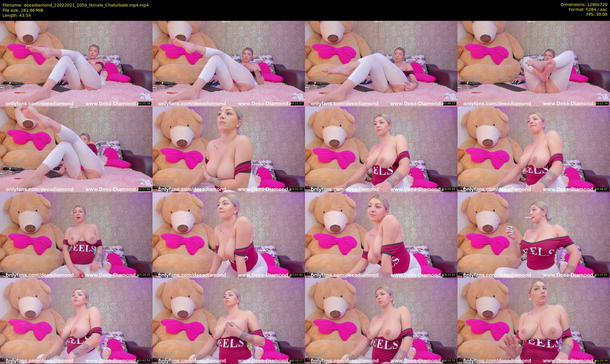 deeadiamond — 44 minute Chaturbate female cam show recording, 720p, Feb 22, 2021
