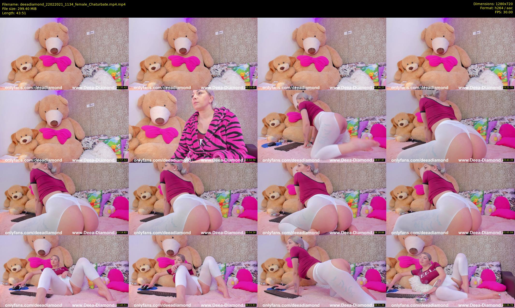 deeadiamond — 44 minute Chaturbate female cam show recording, 720p, Feb 22, 2021