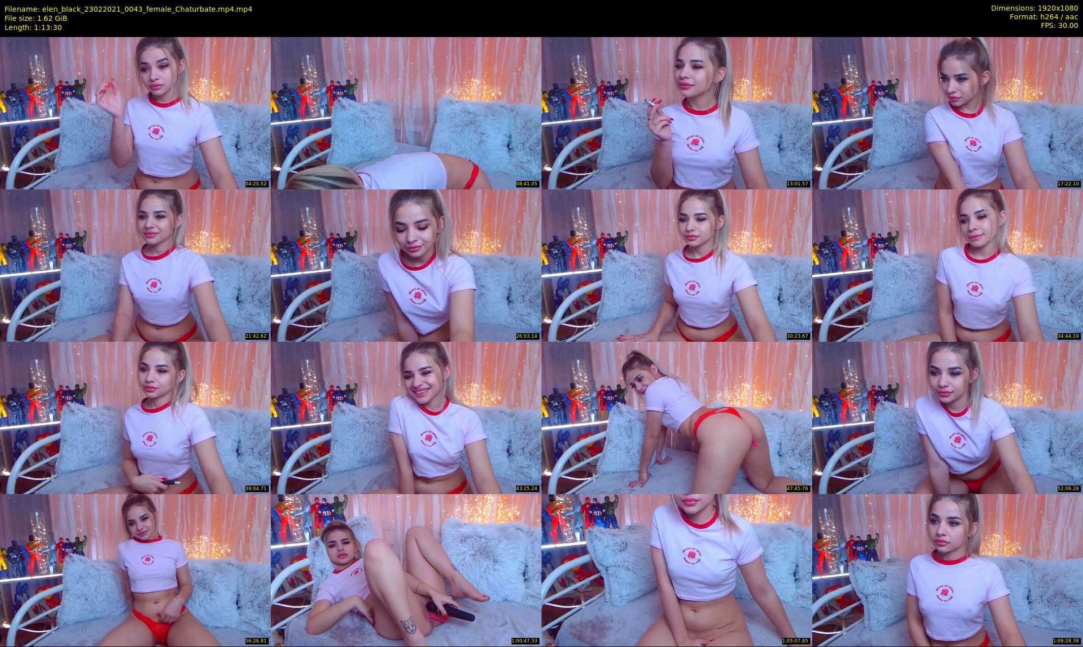 elen_black — 74 minute Chaturbate female cam show recording, 1080p, Feb 23, 2021